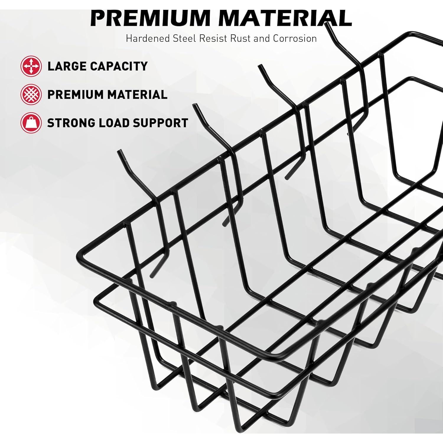 Juego de Cestas de Alambre SEDY para Tablero de Clavos 5 Piezas