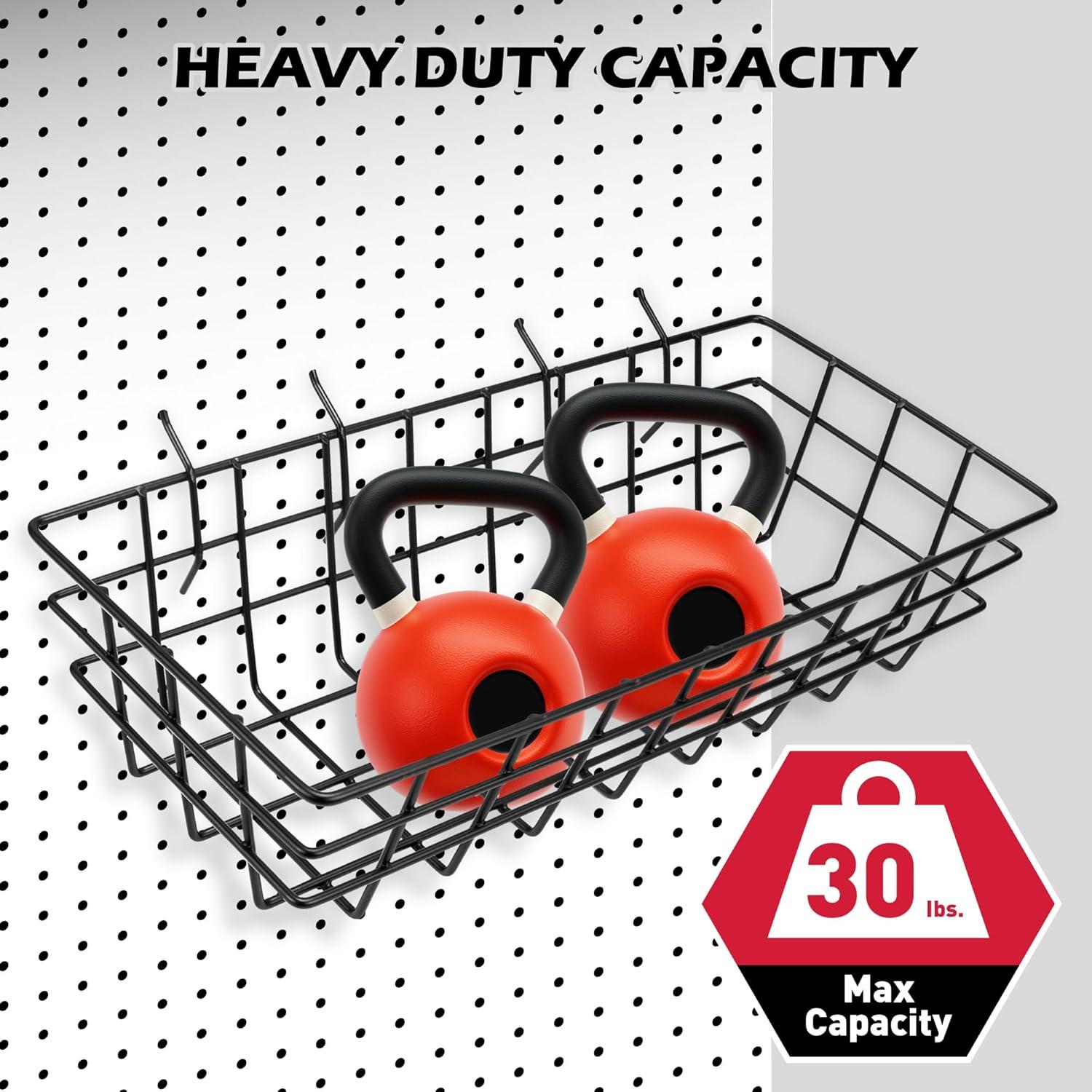 Juego de Cestas de Alambre SEDY para Tablero de Clavos 5 Piezas