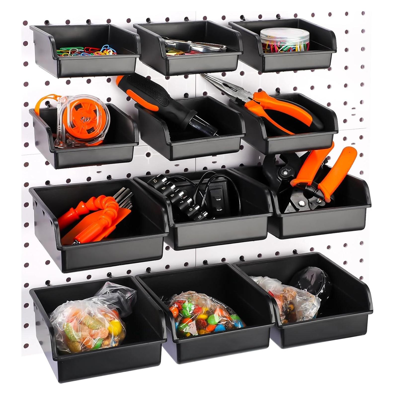 Kit de 12 Contenedores para Tablero de Clavijas Roowest