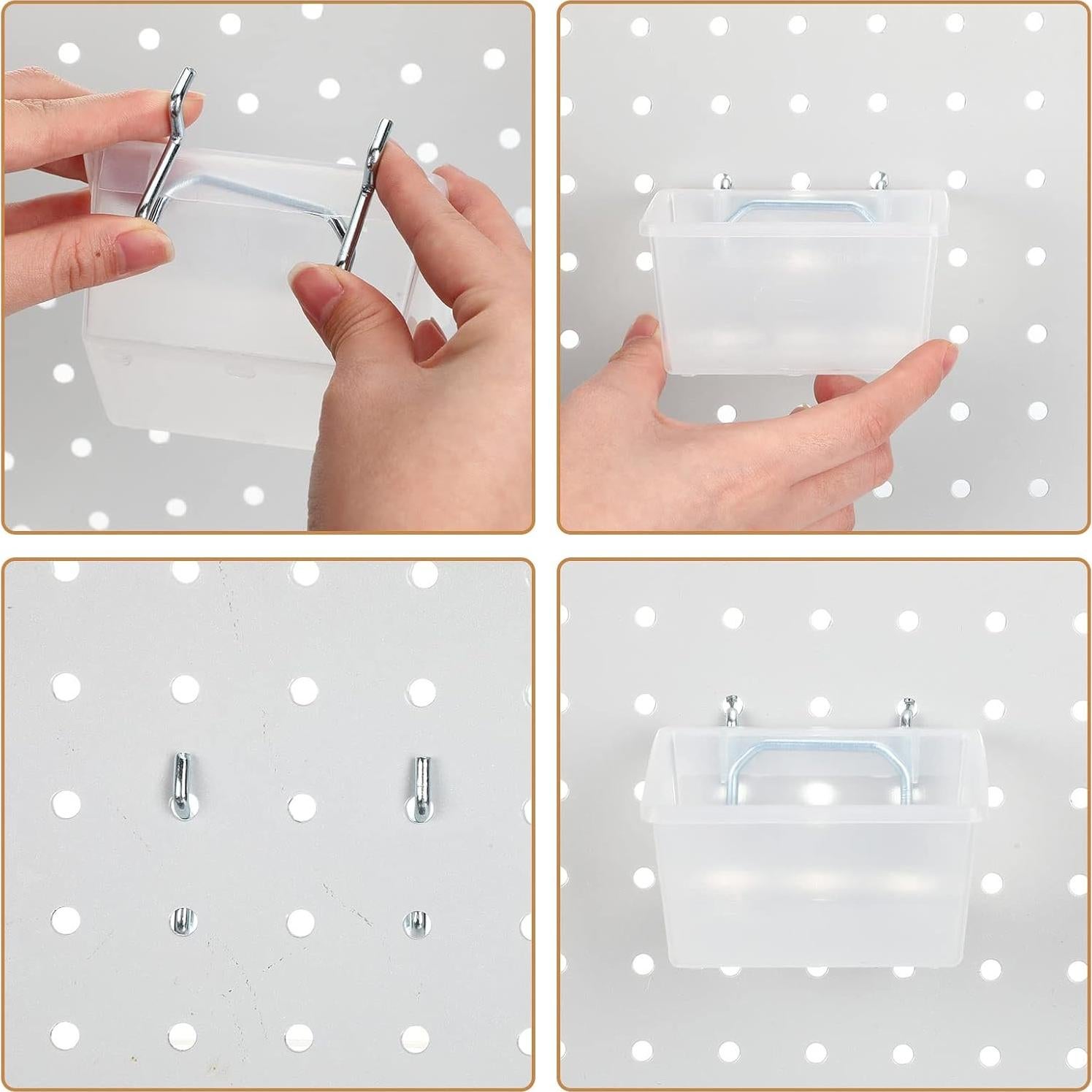 Organizador de Tablero de Clavos Yookeer 20 Pcs Transparente