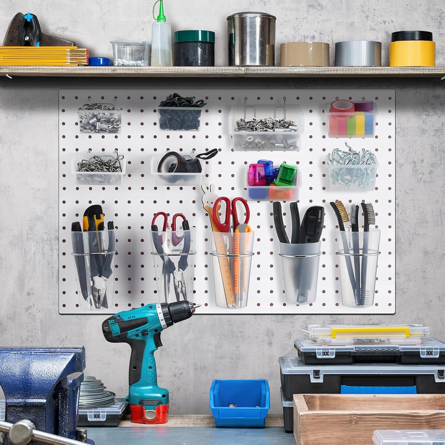 Organizador de Tablero de Clavos Roowest 60 Pcs Transparente