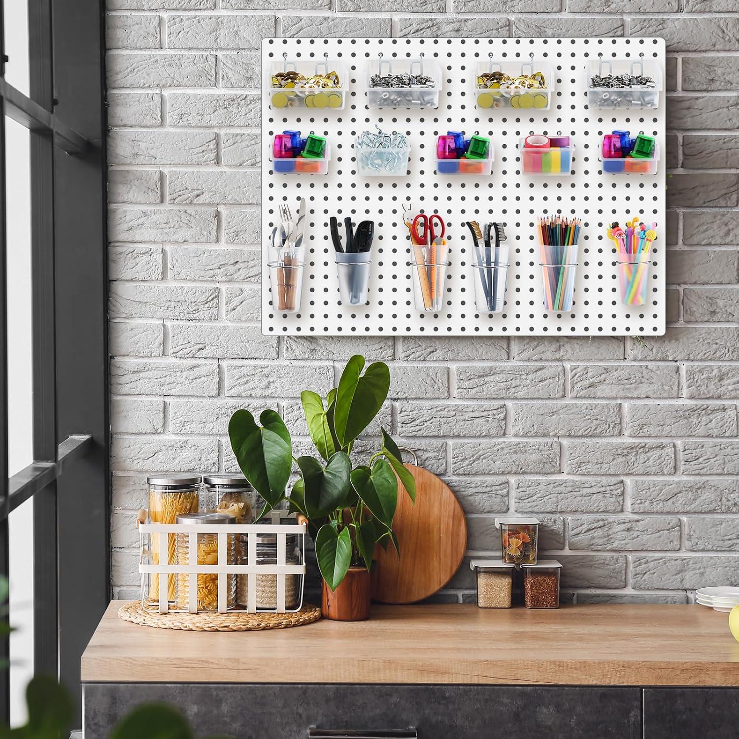 Organizador de Tablero de Clavos Roowest 60 Pcs Transparente