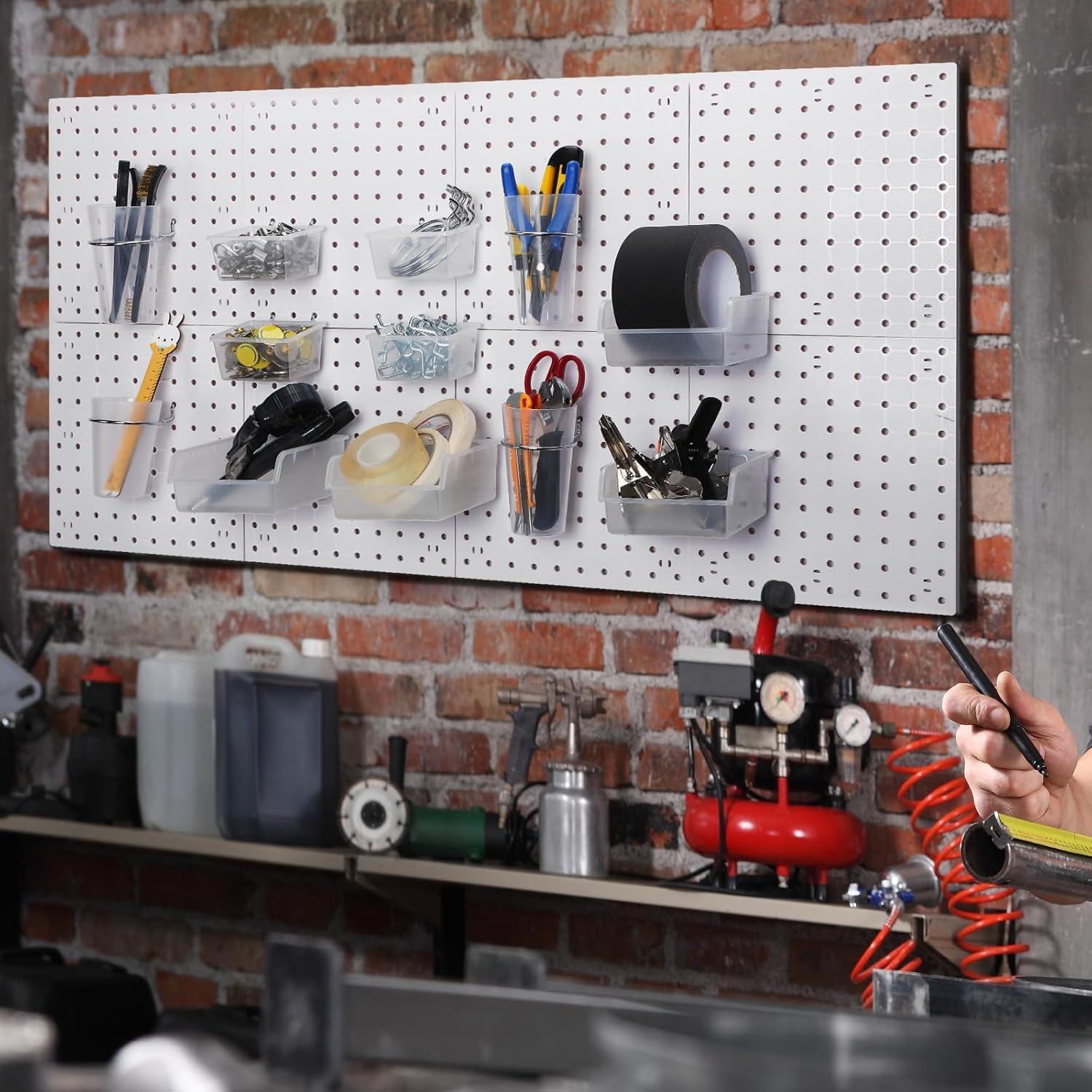 Organizador de Tablero de Clavos Roowest 60 Pcs Transparente