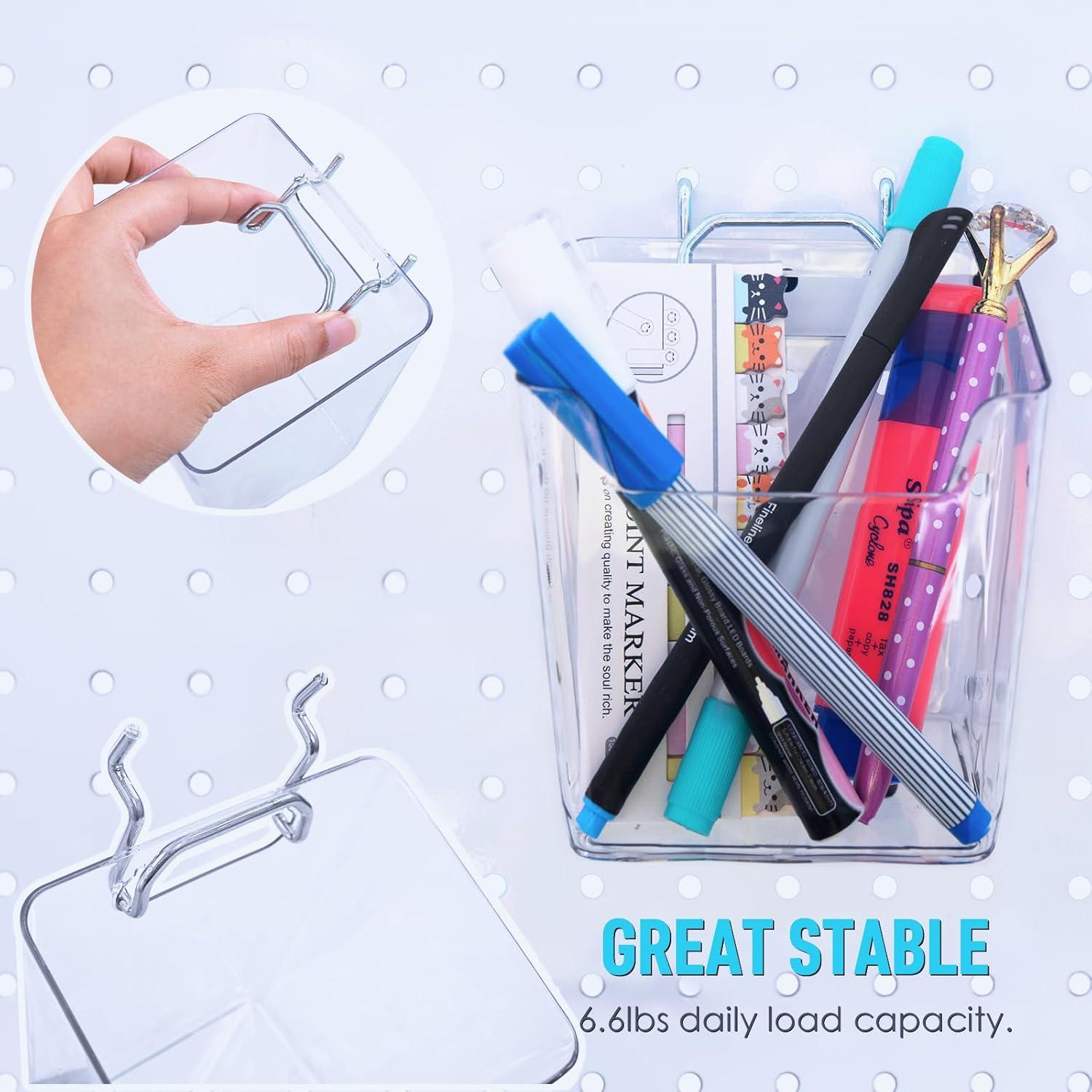 Tazas de Tablero de Clavos G.CORE Transparentes Paquete de 6