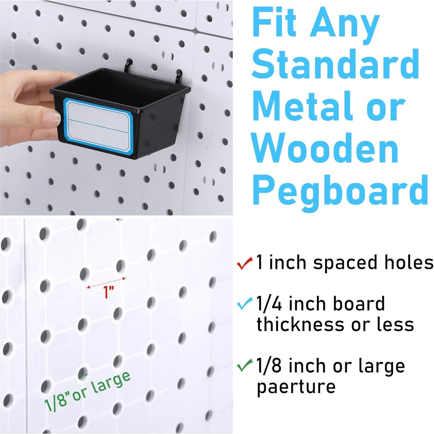 Set de Organizadores de Pared Uiifan 18 Piezas para Tablero de Clavos