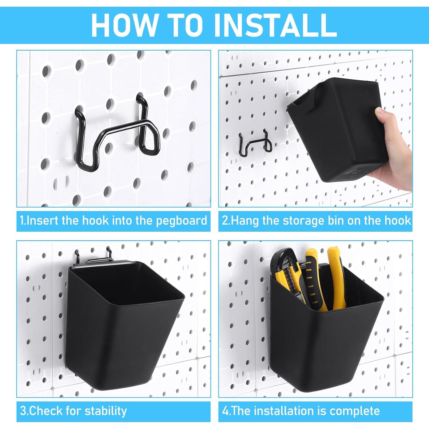 Set de Organizadores de Pared Uiifan 18 Piezas para Tablero de Clavos