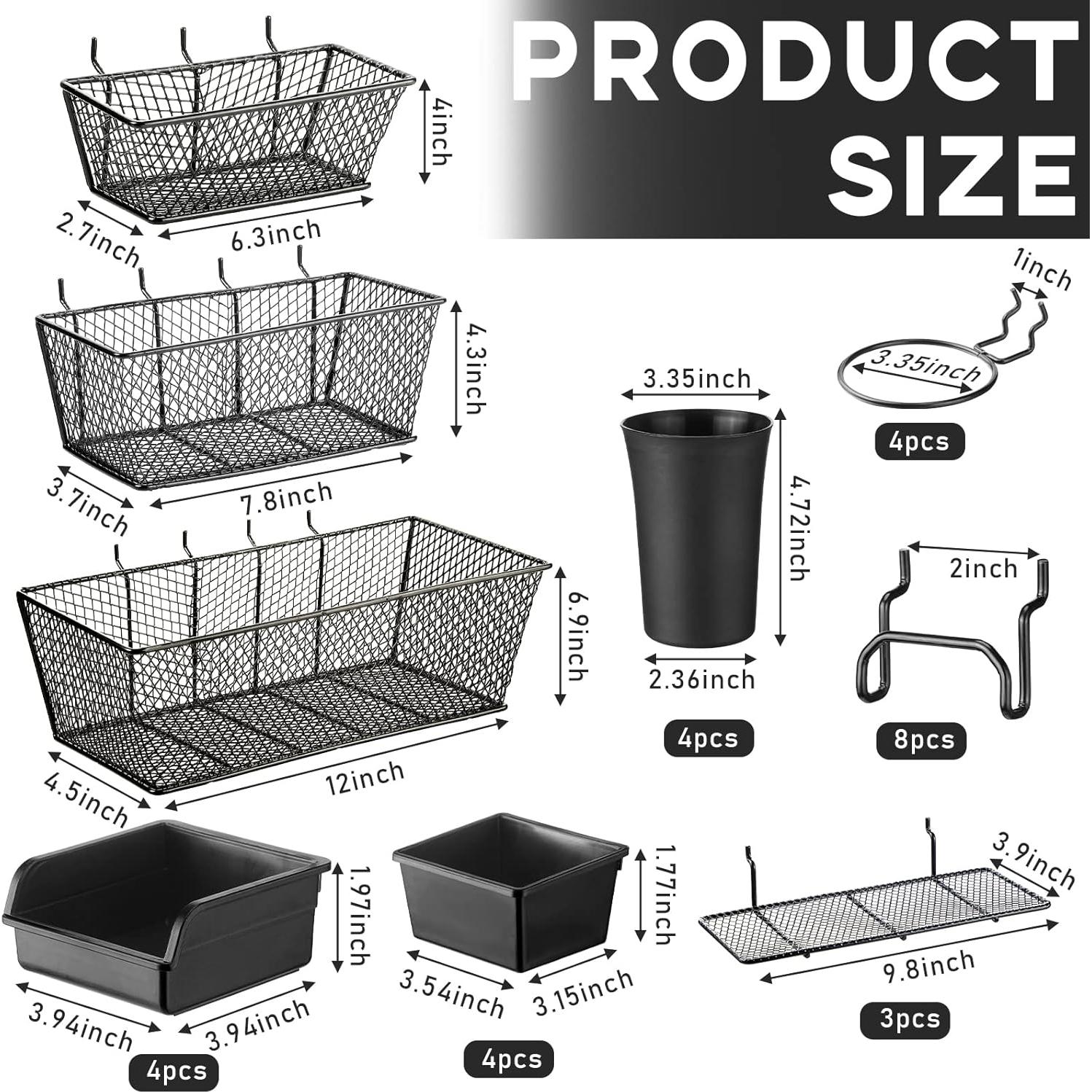 Kit de Accesorios para Organizador de Tablero de Clavos Sieral 30 Piezas