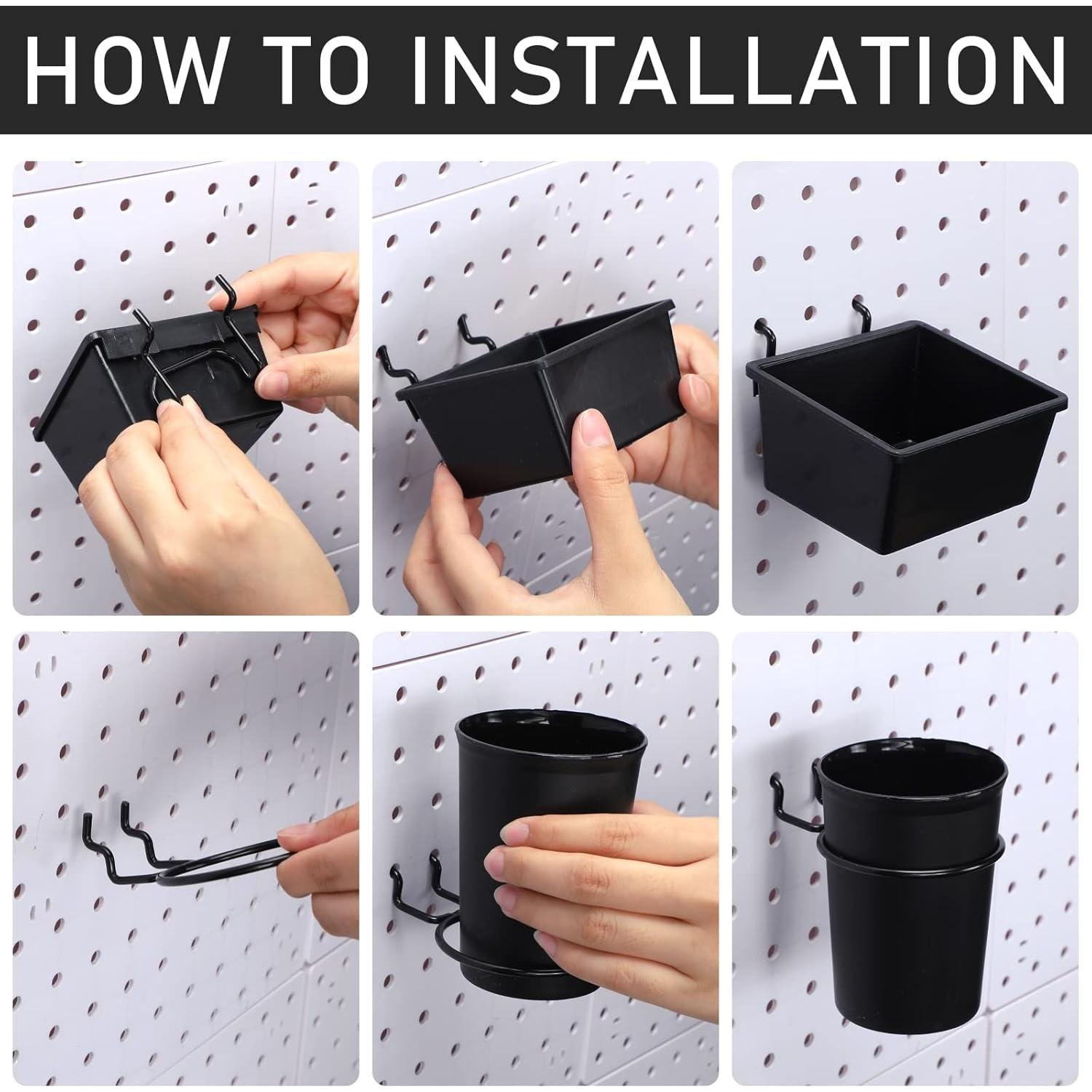 Kit de Accesorios para Organizador de Tablero de Clavos Sieral 30 Piezas