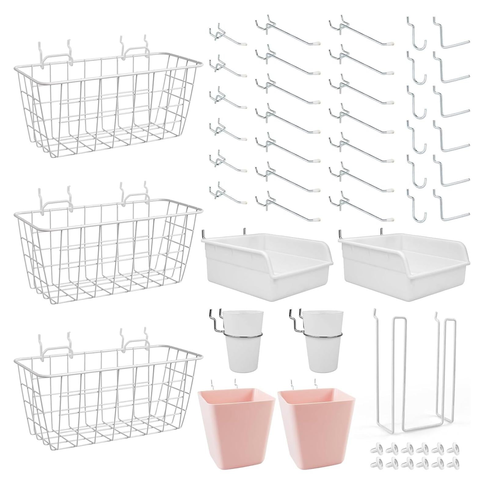 Organizadores de Cestas para Tableros Perforados G.CORE 42 Piezas