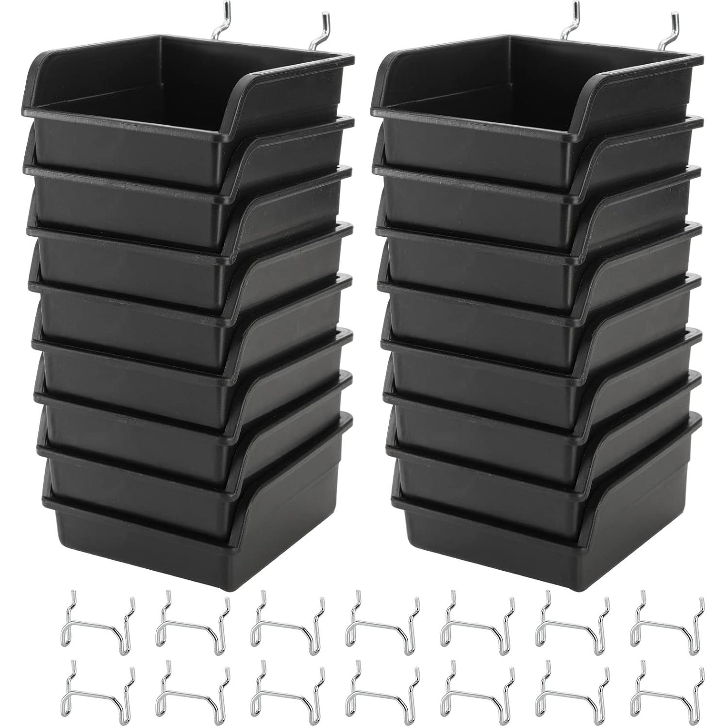 Foraineam 16 Contenedores para Tablero Perforado con Ganchos Metal