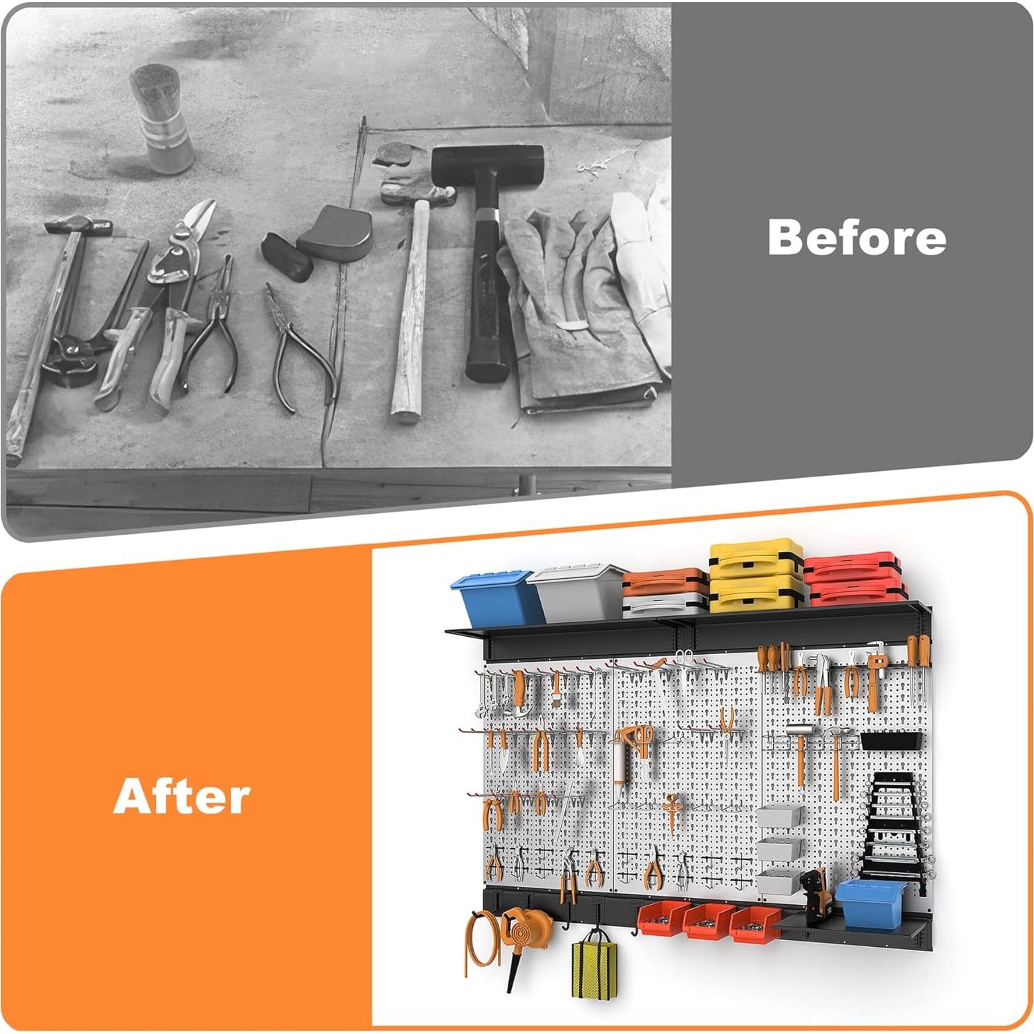 Kit Organizador de Herramientas de Pared WALMANN 113 Piezas