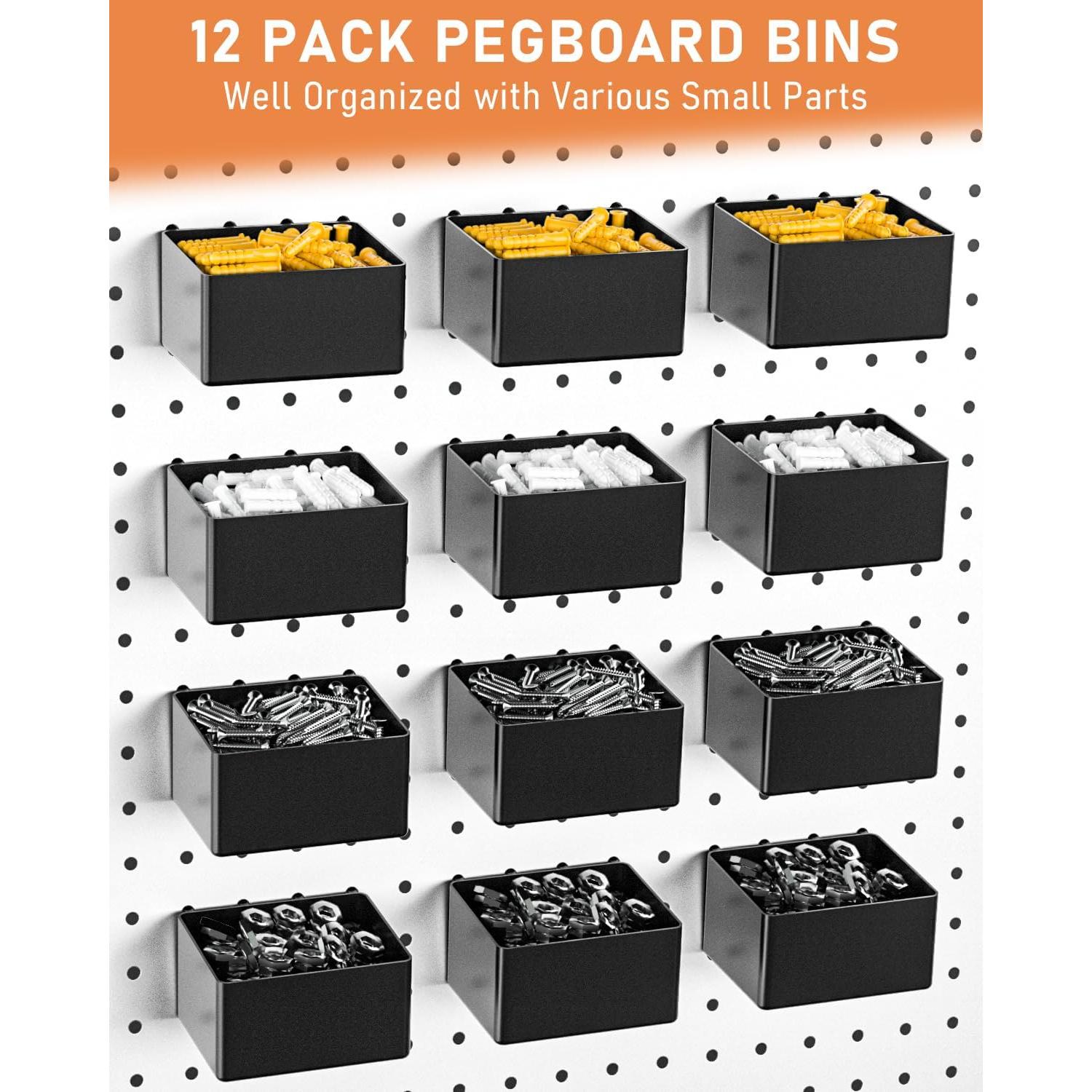 Ganchos para Tablero de Clavos INCLY 170 Piezas Alta Resistencia