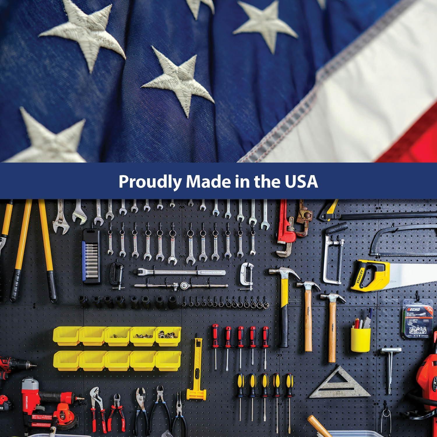 Kit de Bins WallPeg para Tablero de Clavos - 4 Grandes y 4 Medianos