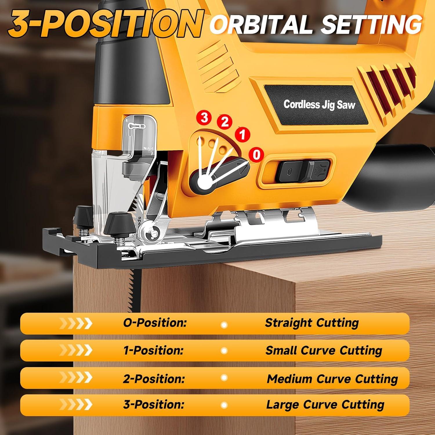 Sierra de calar inalámbrica CAMXTOOL 20V Max sin escobillas