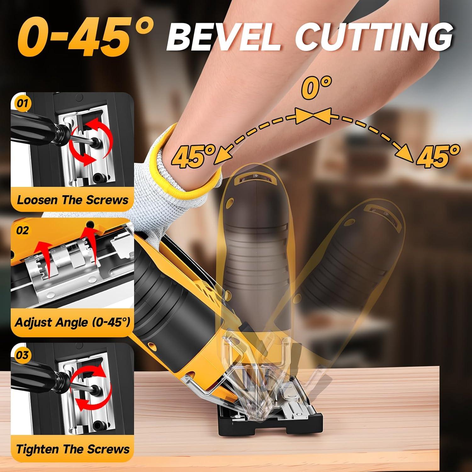 Sierra de calar inalámbrica CAMXTOOL 20V Max sin escobillas