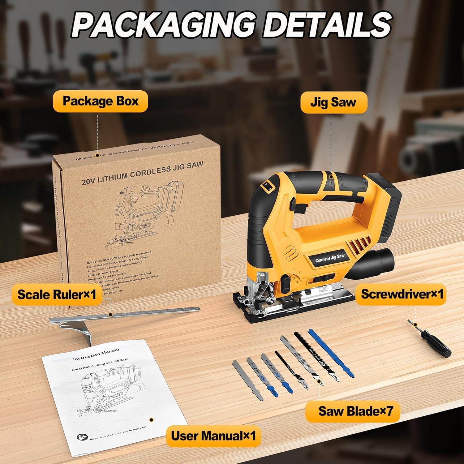 Sierra de calar inalámbrica CAMXTOOL 20V Max sin escobillas