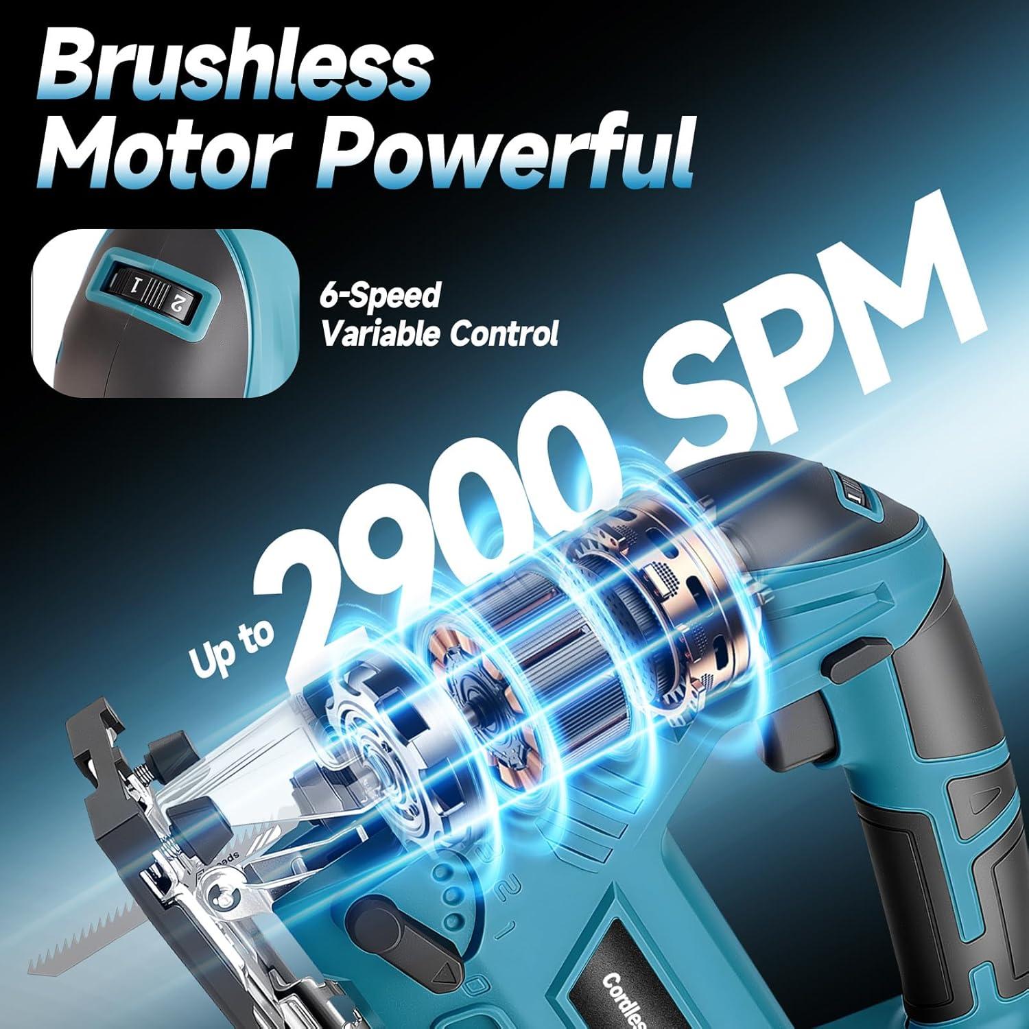 Sierra de Calar Inalámbrica Blayram 21V con Luz LED y Bisel