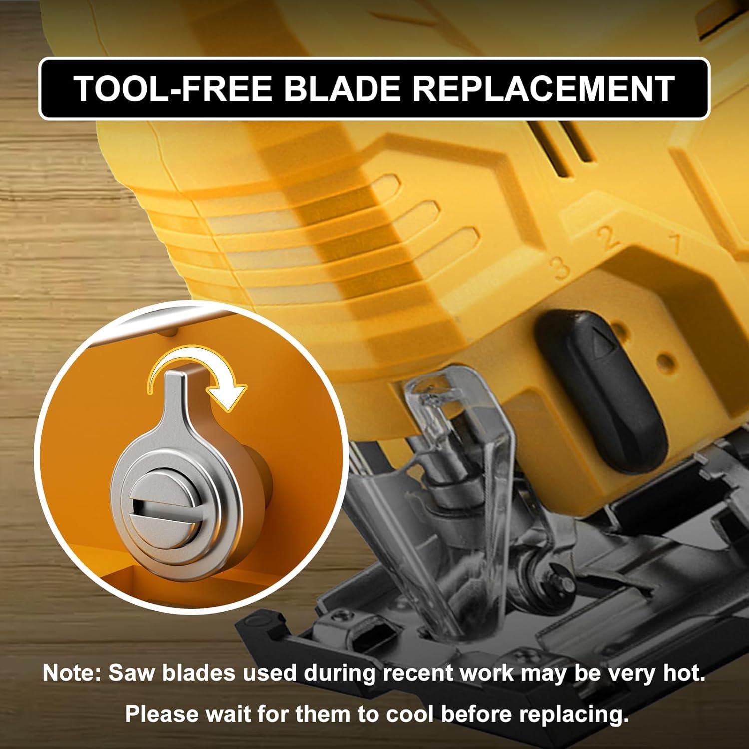 Sierra de calar inalámbrica OXVIT 20V sin escobillas 6 hojas