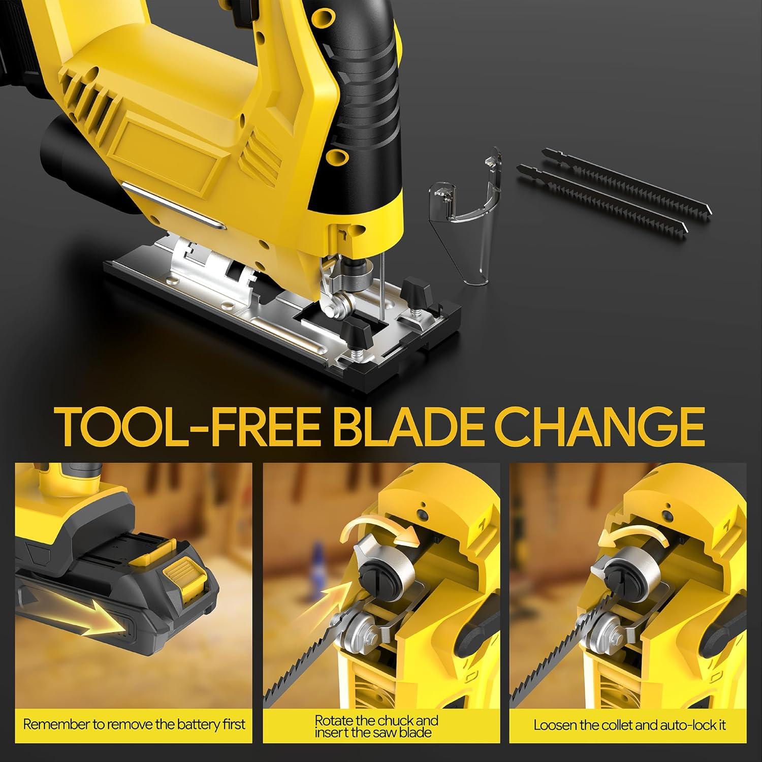 Sierra de calar inalámbrica Funnywhale 20V Max sin escobillas