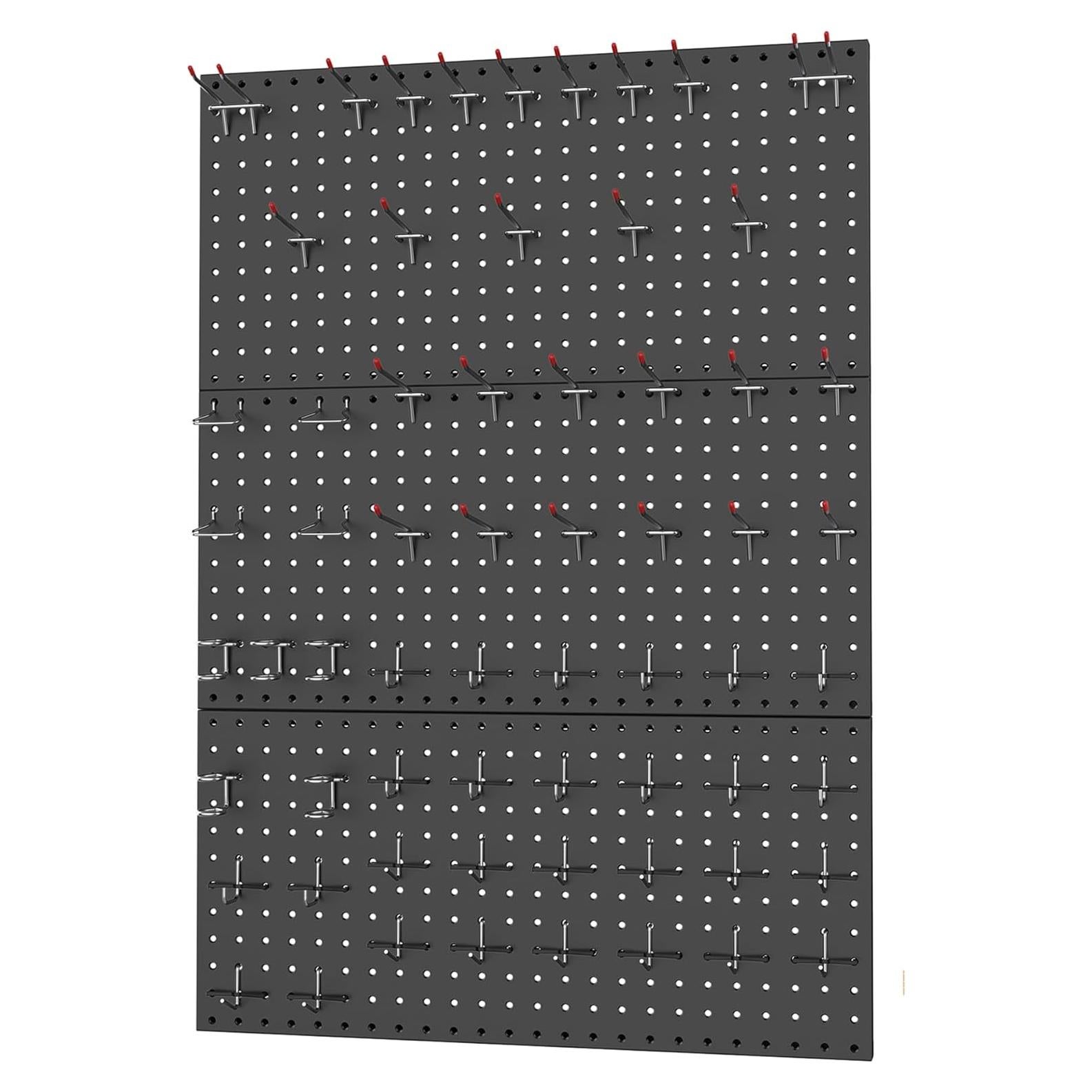 Tablero Organizador de Herramientas WALMANN 96PCS Metal Negro