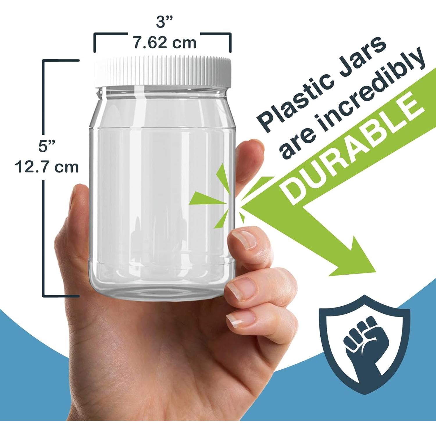 Tarros de Pegboard Wallwerx 16oz (473ml) - Paquete de 12