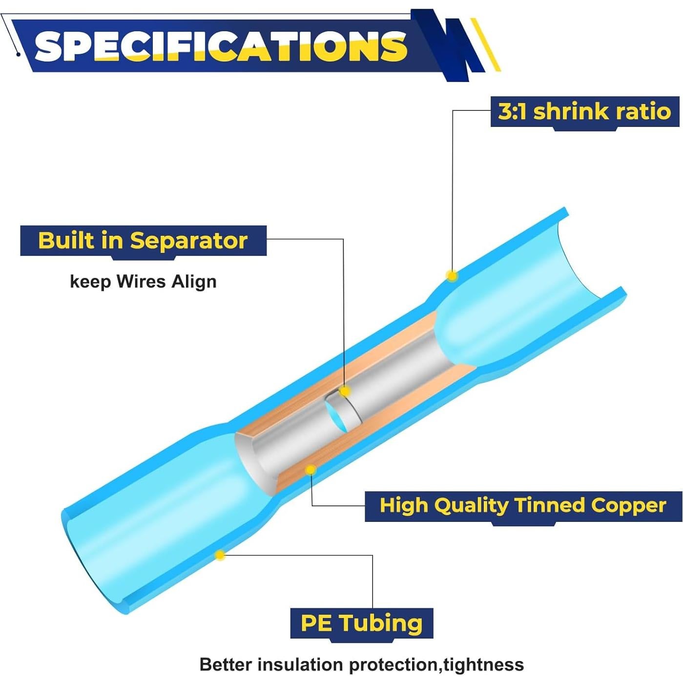 Kit de Conectores de Calor Retráctiles FORCA 350 Piezas