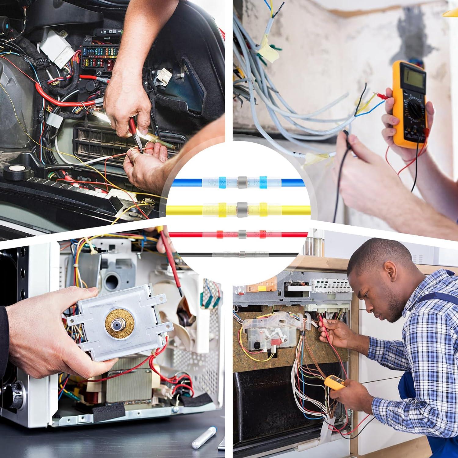 Kit de Conectores Termoretráctiles Snwoygr 120PCS Impermeables