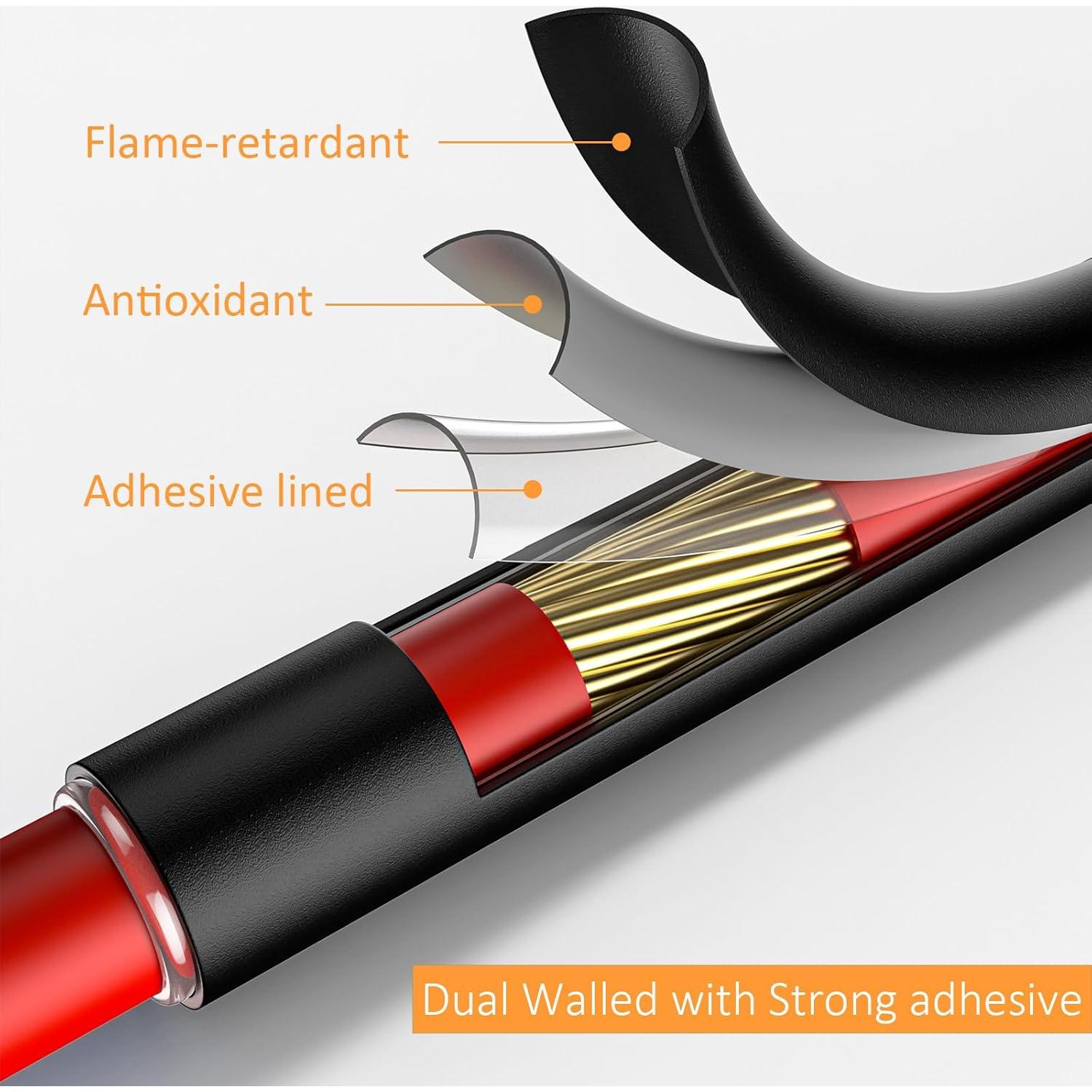 Kit de Tubos Termocontraíbles 355pcs Twippo 3:1 Negro 80mm