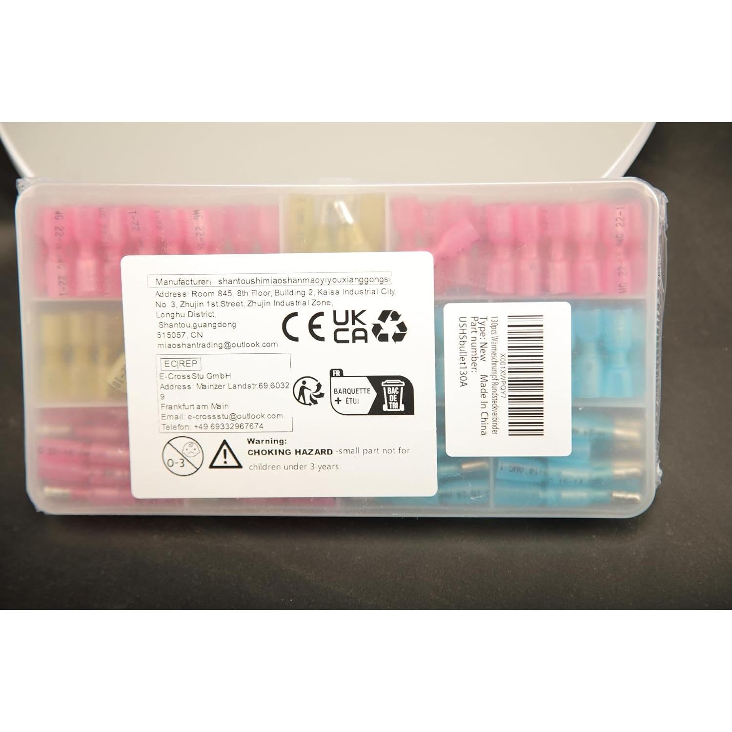 Kit de 130 Conectores de Cable de Bala Termoretráctiles Feggizuli