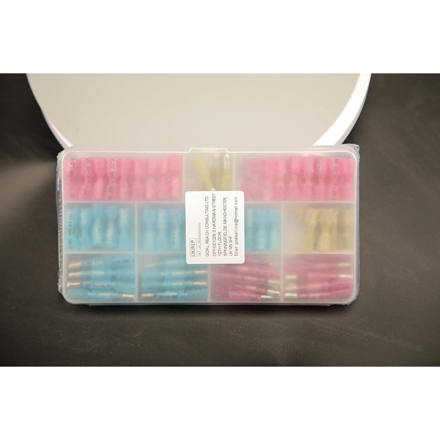 Kit de 130 Conectores de Cable de Bala Termoretráctiles Feggizuli