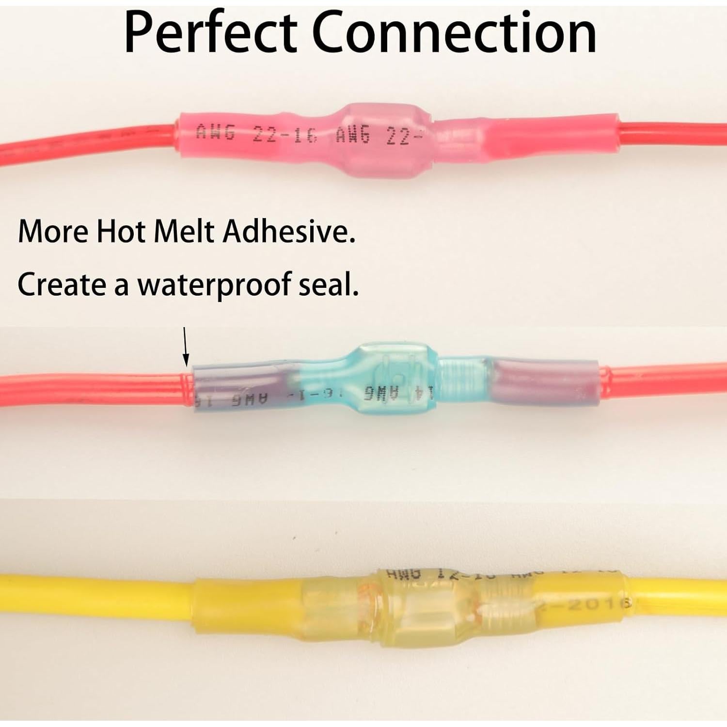 Kit de 112 Conectores de Espada Termocontraíbles Feggizuli