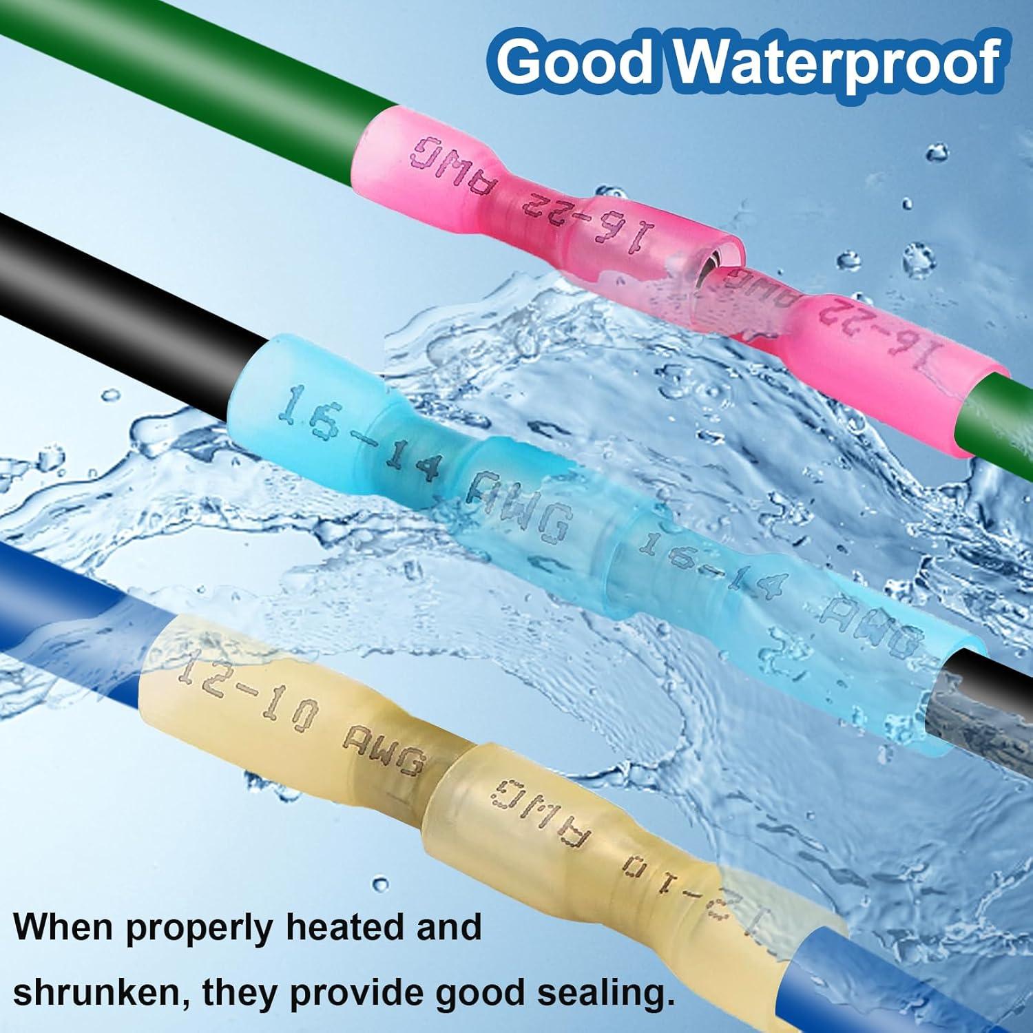 Kit de Conectores Bullet 110 Piezas smseace AWG 22-10 Impermeables