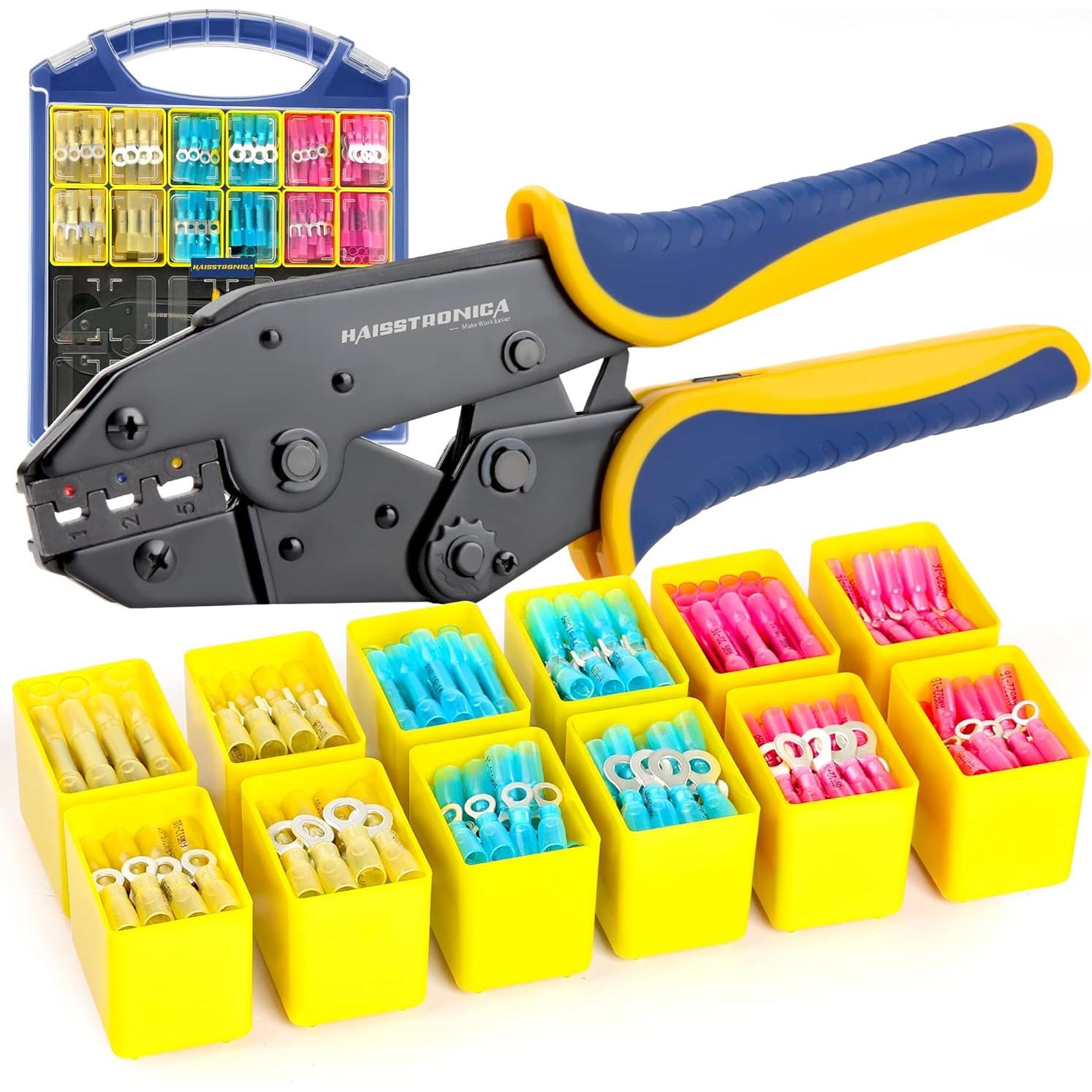 Conjunto de Conectores de Cable Termocontraíbles Haisstronica 380PCS