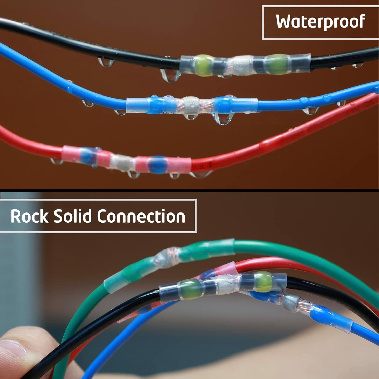 Kit de 500 Conectores de Cable Térmicos Impermeables Qizpcer