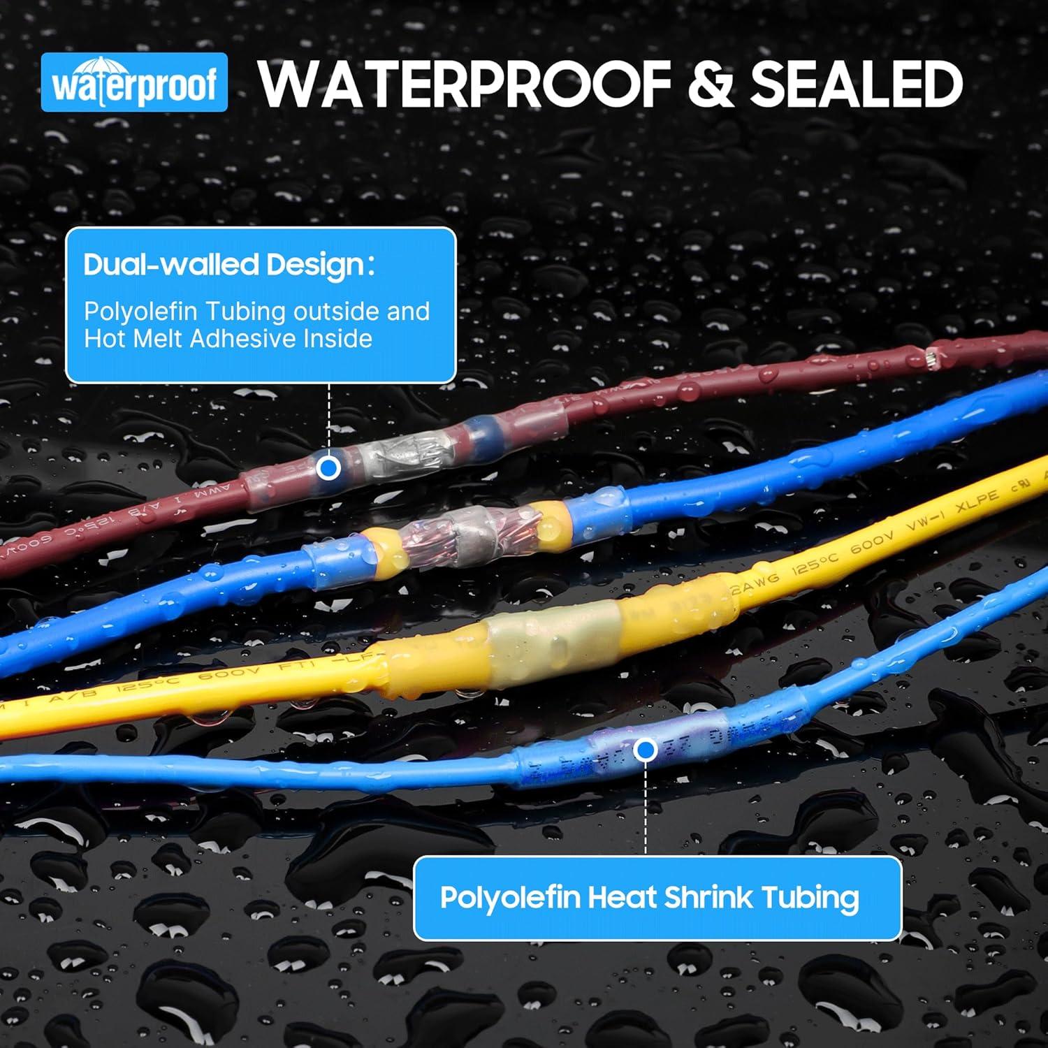 Kit de Conectores Eléctricos Kuject 500PCS Impermeables