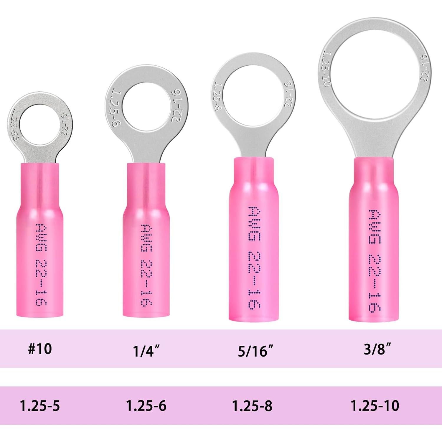 Kit de Conectores Termocontraíbles Twippo 550 Piezas 22-10AWG