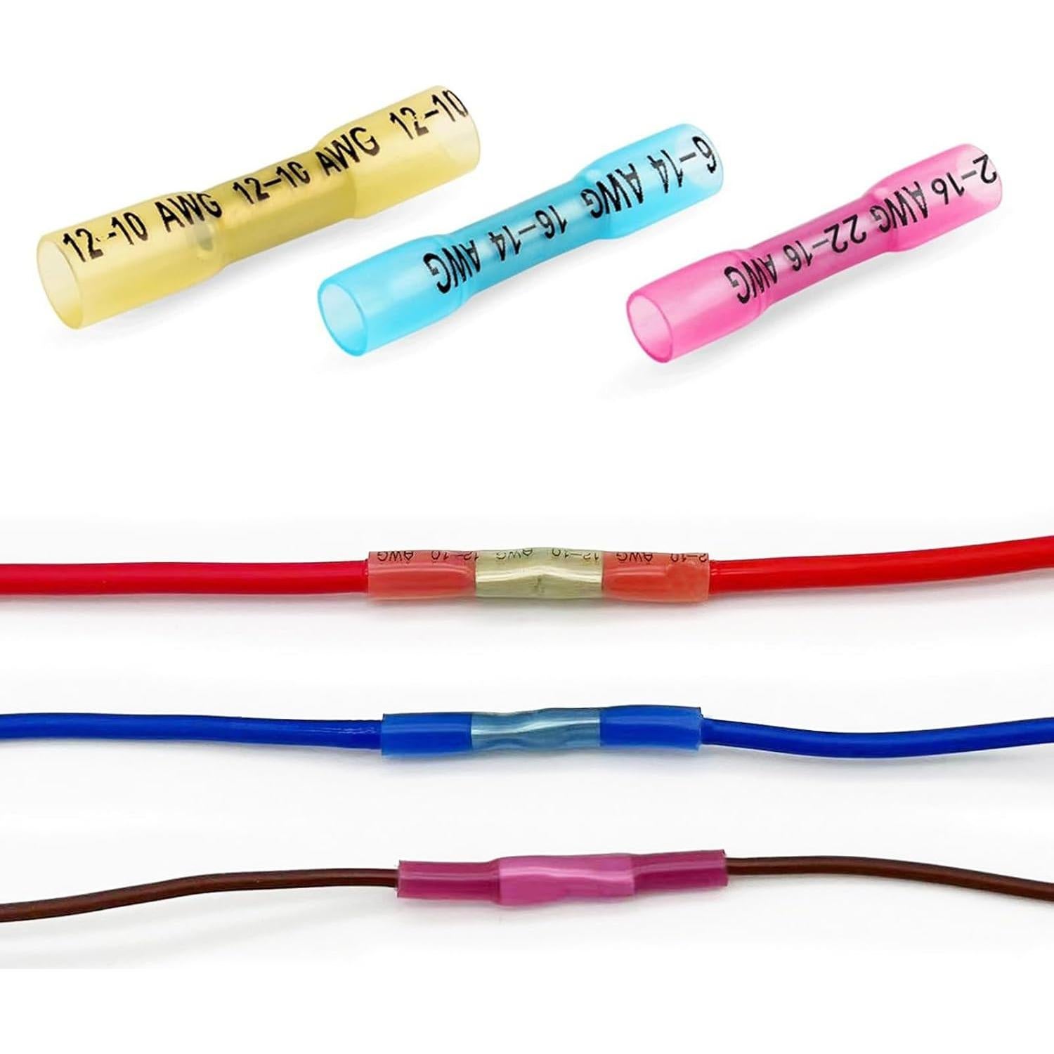 Kit de Conectores Termocontraíbles Twippo 550 Piezas 22-10AWG