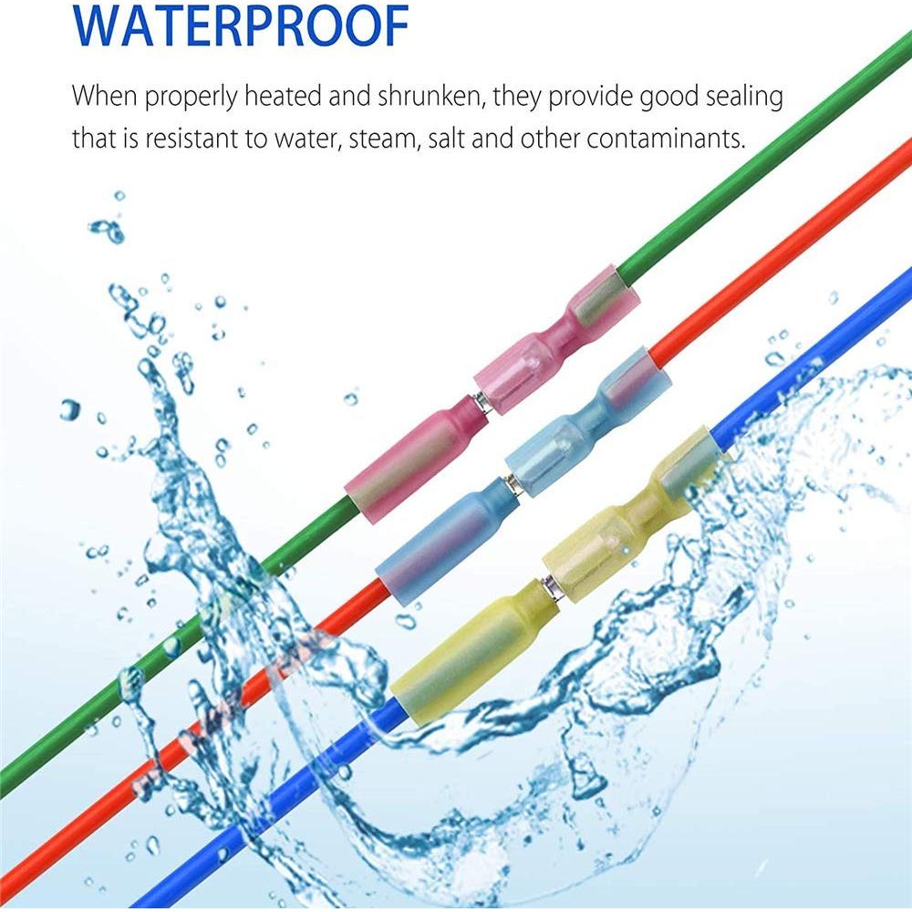 Kit 100 Conectores Bulbo Termocontraíbles PONFY Macho/Hembra