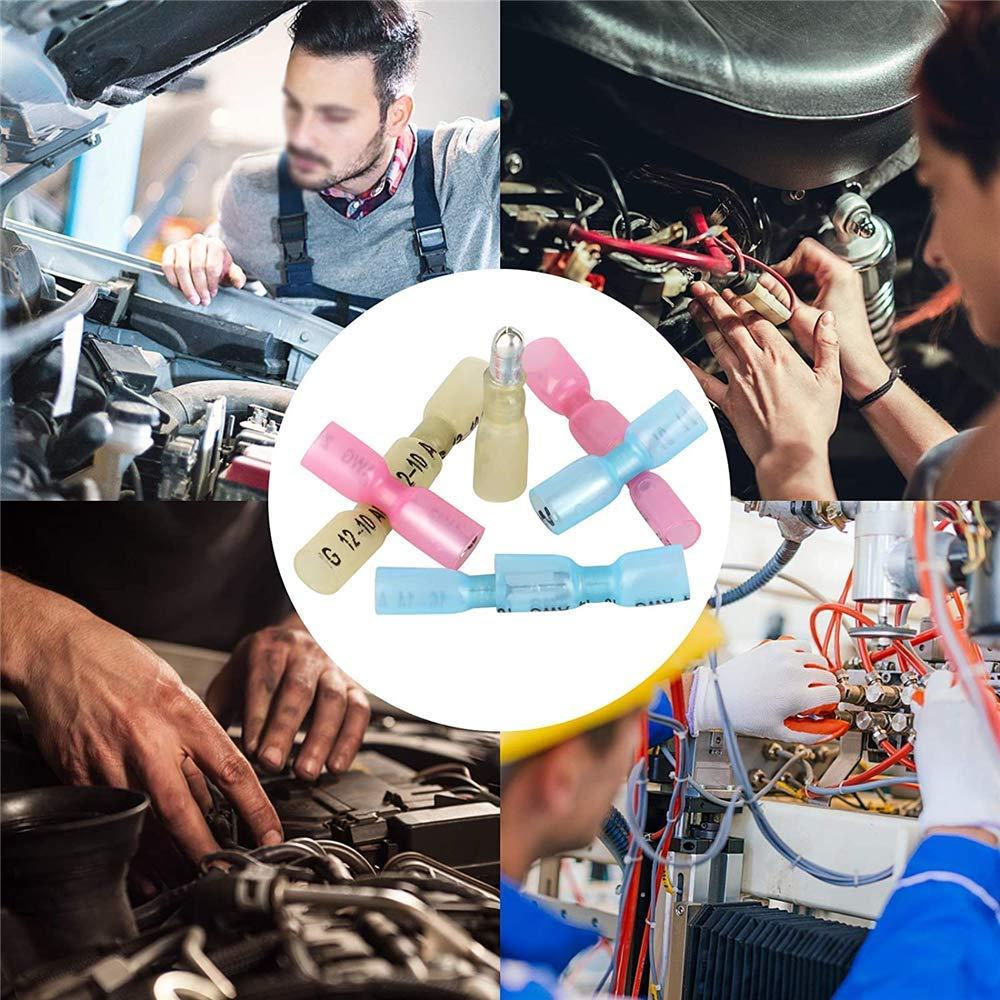 Kit 100 Conectores Bulbo Termocontraíbles PONFY Macho/Hembra