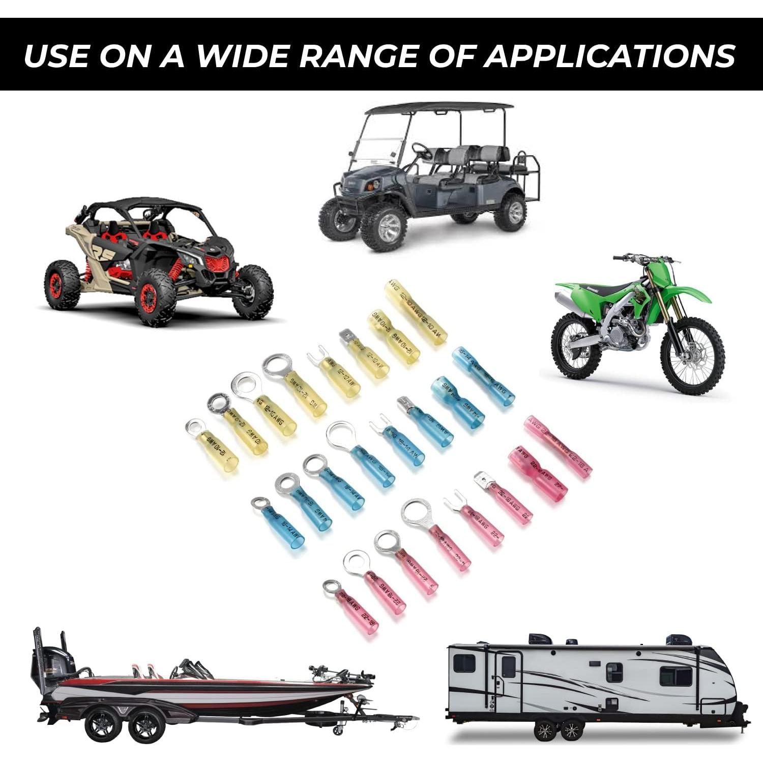 Kit de Conectores Termoretráctiles Legend 37 - 500 Piezas, 22-10 AWG