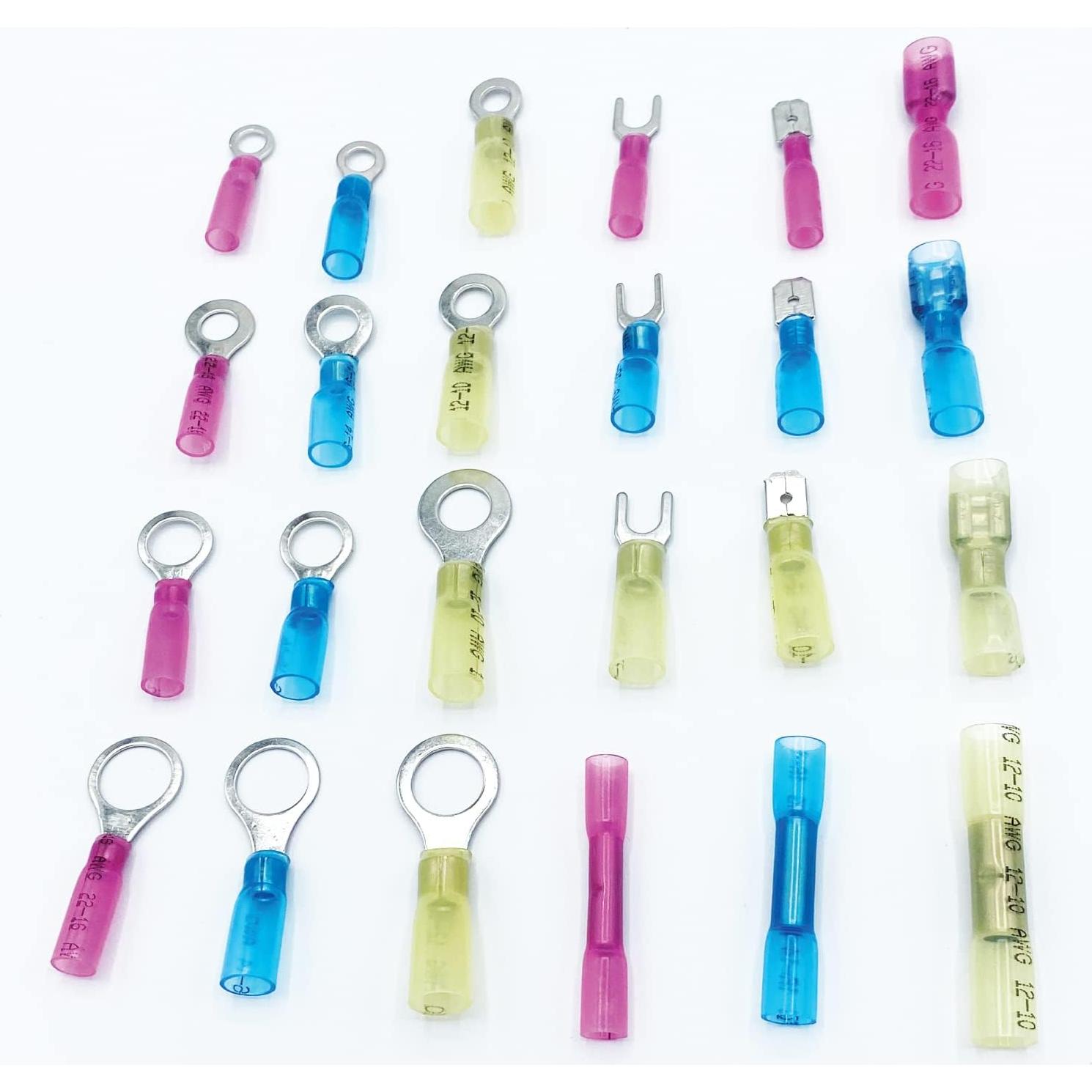 Kit de Conectores Termoretráctiles Legend 37 - 500 Piezas, 22-10 AWG