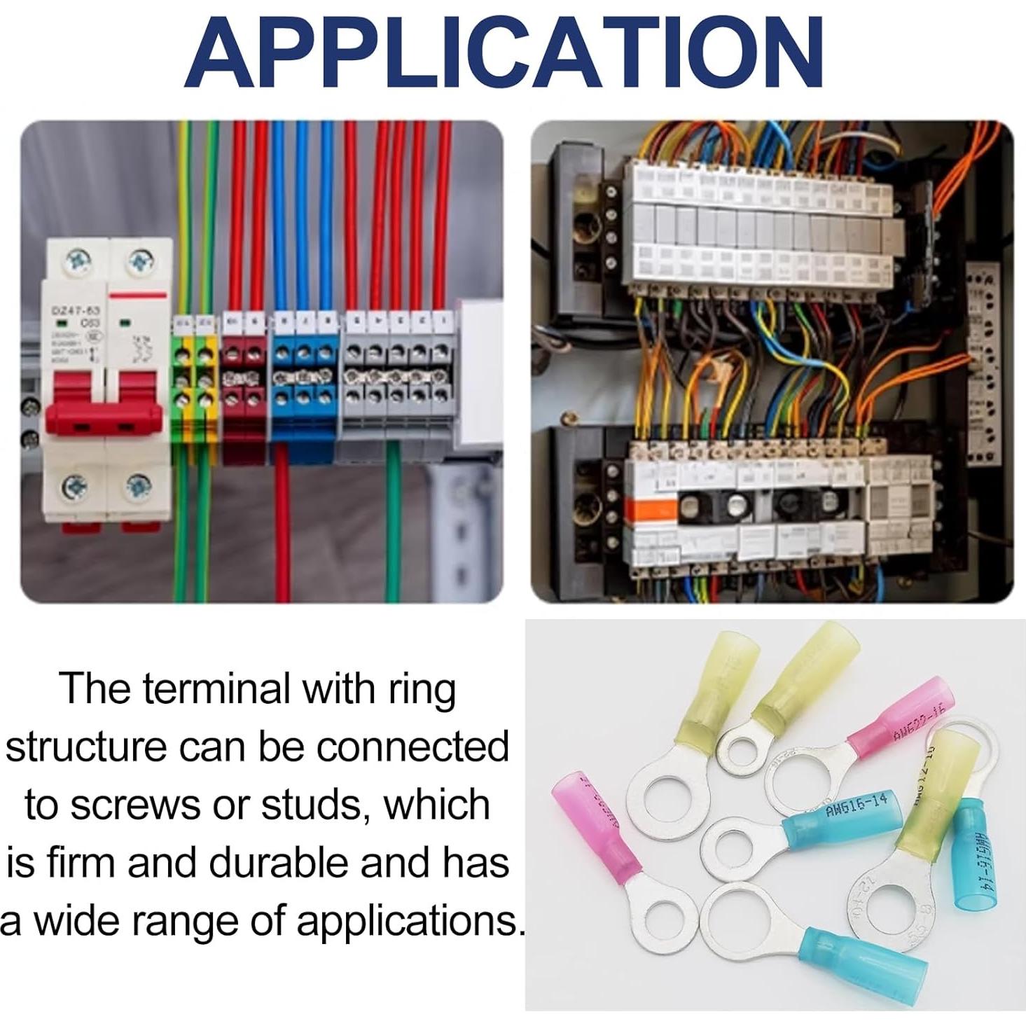 125 Pcs Conectores de Cable Termocontraíble Tanbupu - 3 Colores