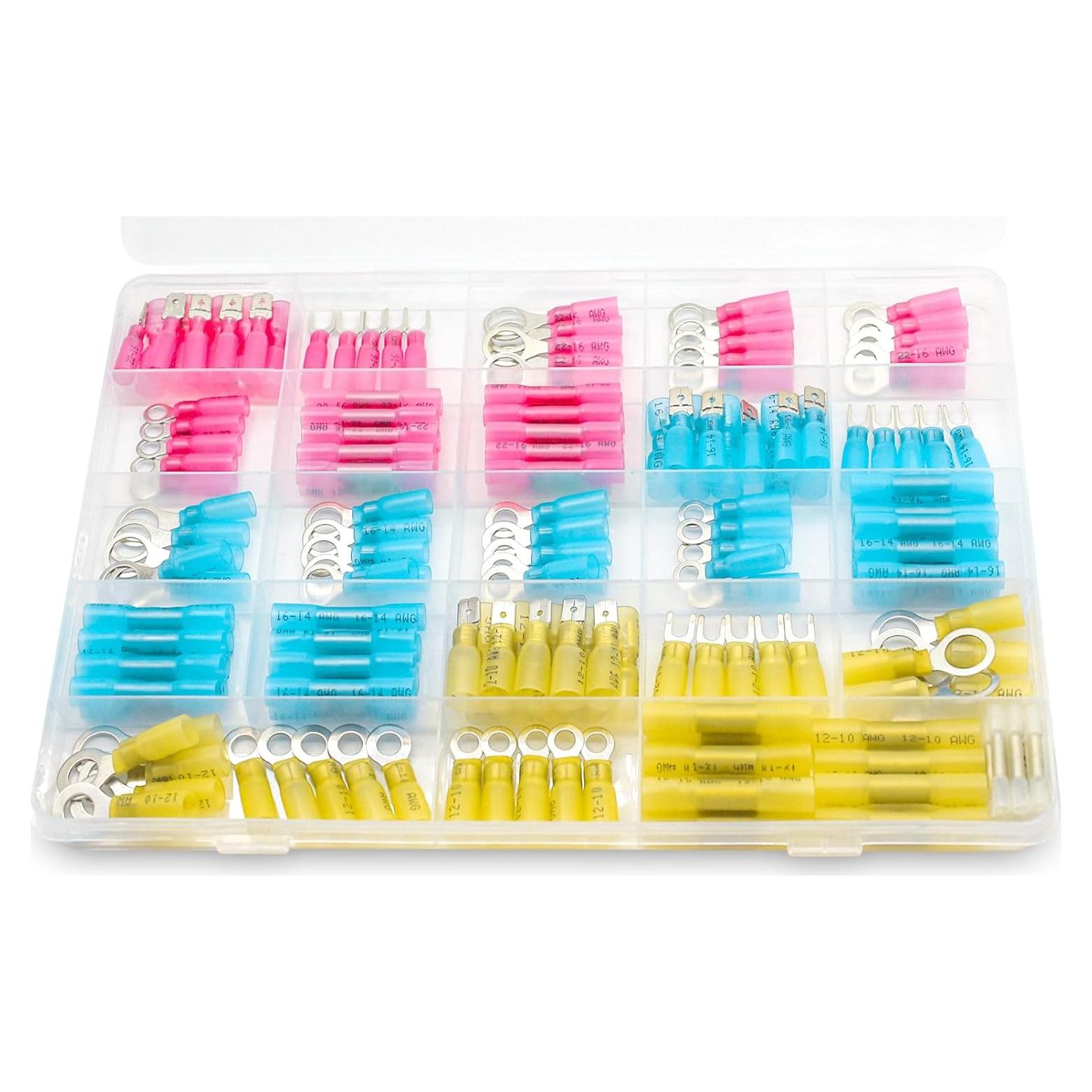 Kit de Conectores de Cable Termocontraíbles ZONBANG 175PCS