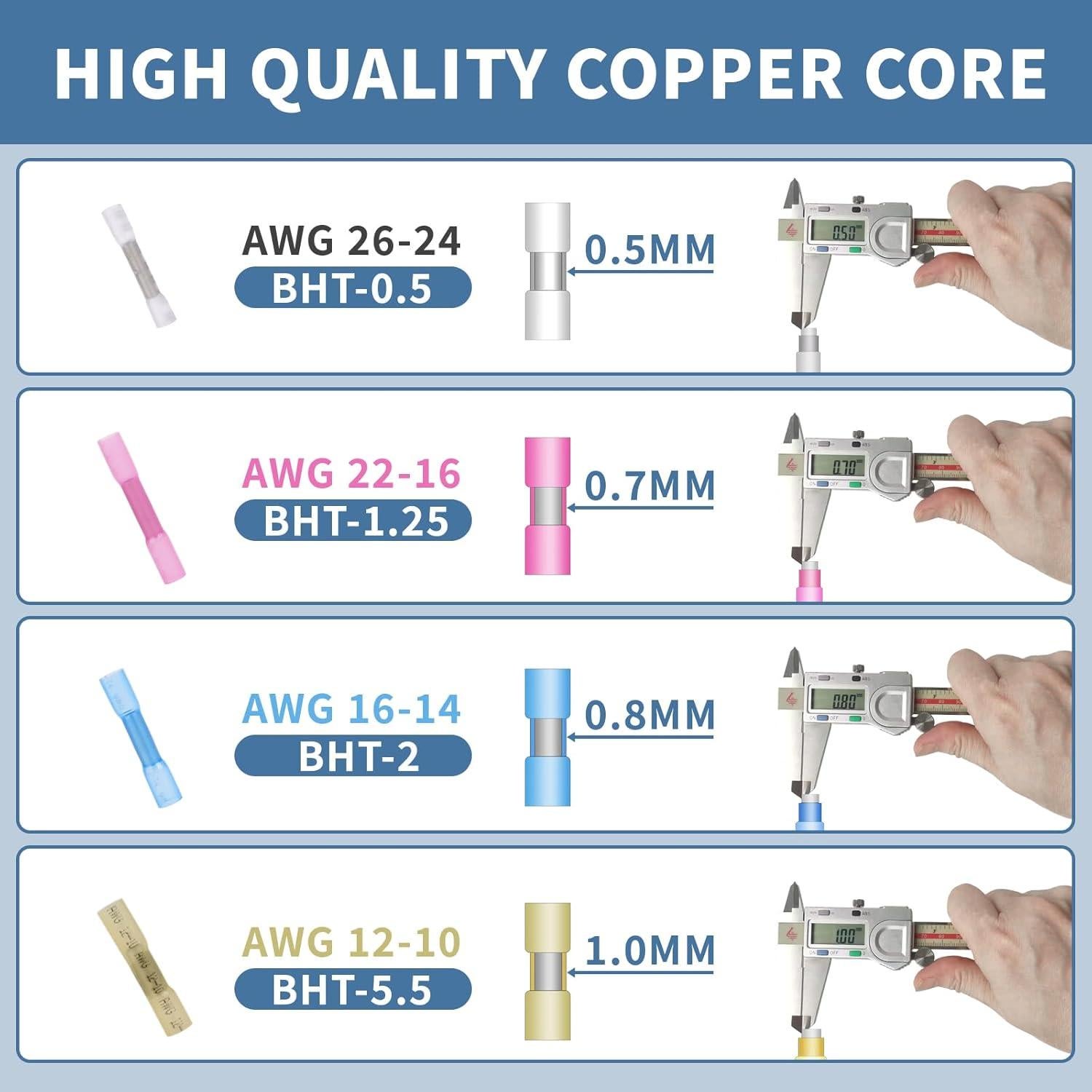 200 Conectores de Empalme Termoretráctil INSCOOL a Prueba de Agua