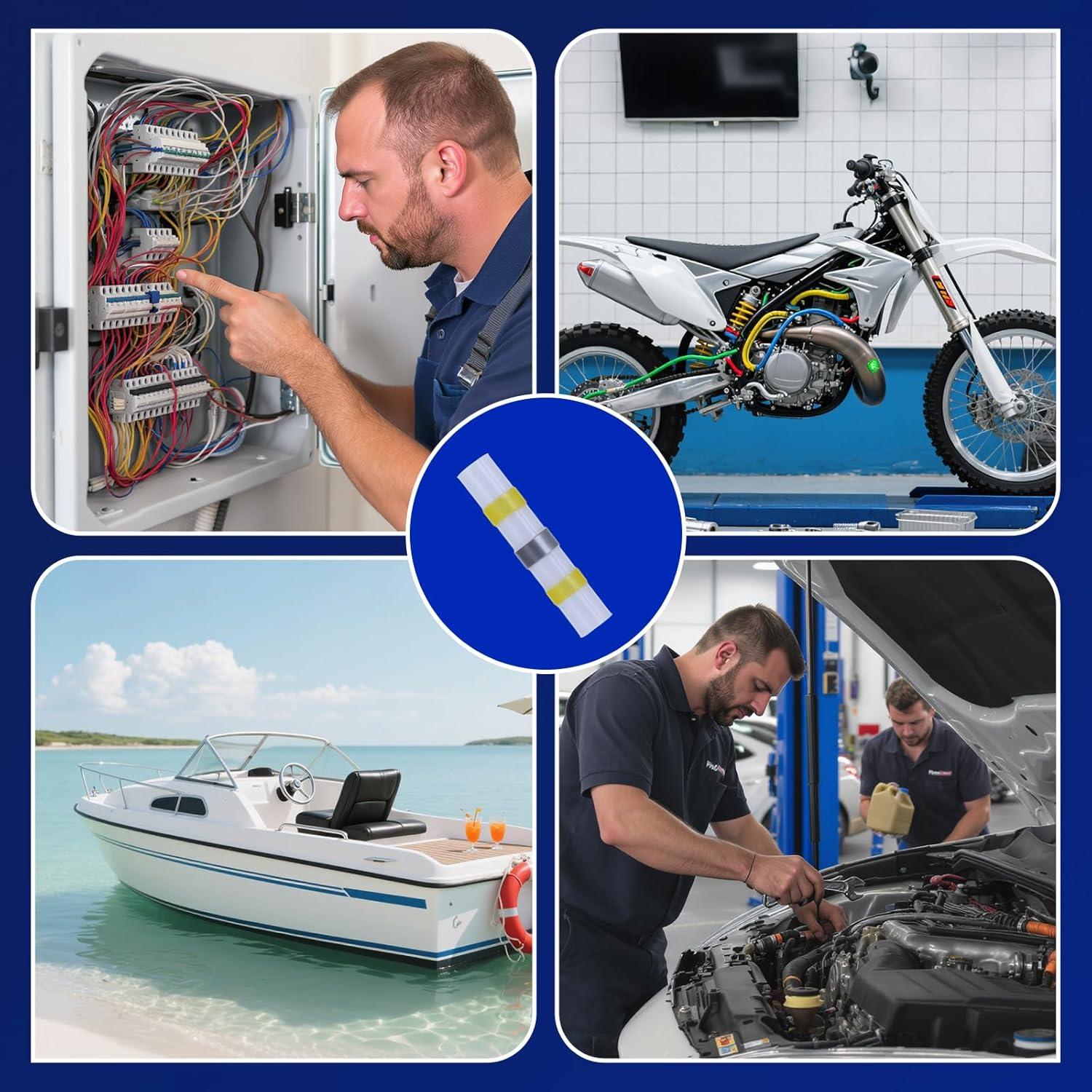 Kit de 800 Conectores de Cable Solder Seal Nayoto - Impermeables