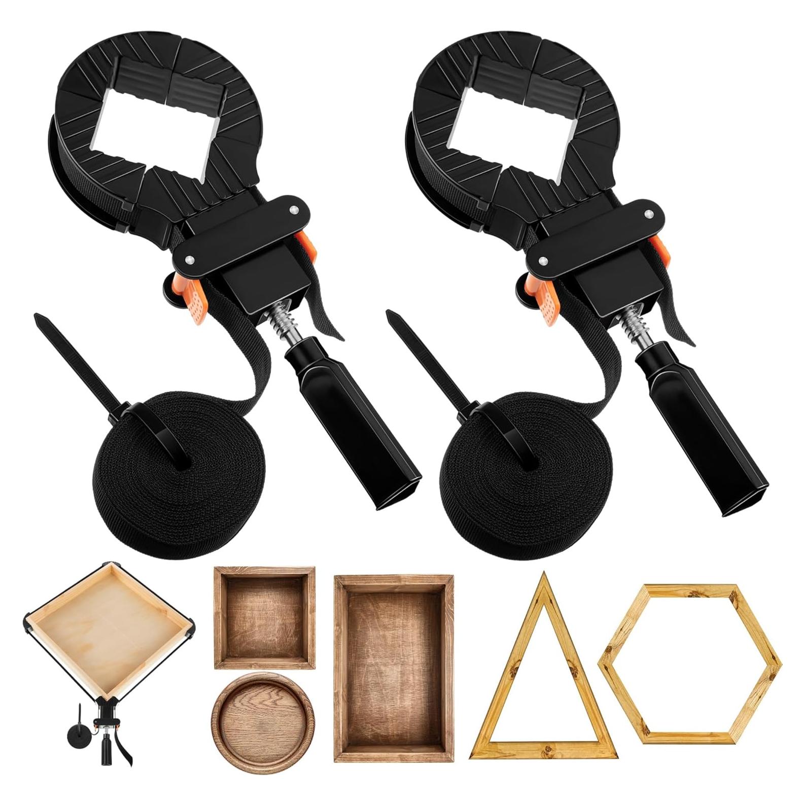 Abrazaderas de Banda Feekoon 2 Paquetes 4m para Carpintería