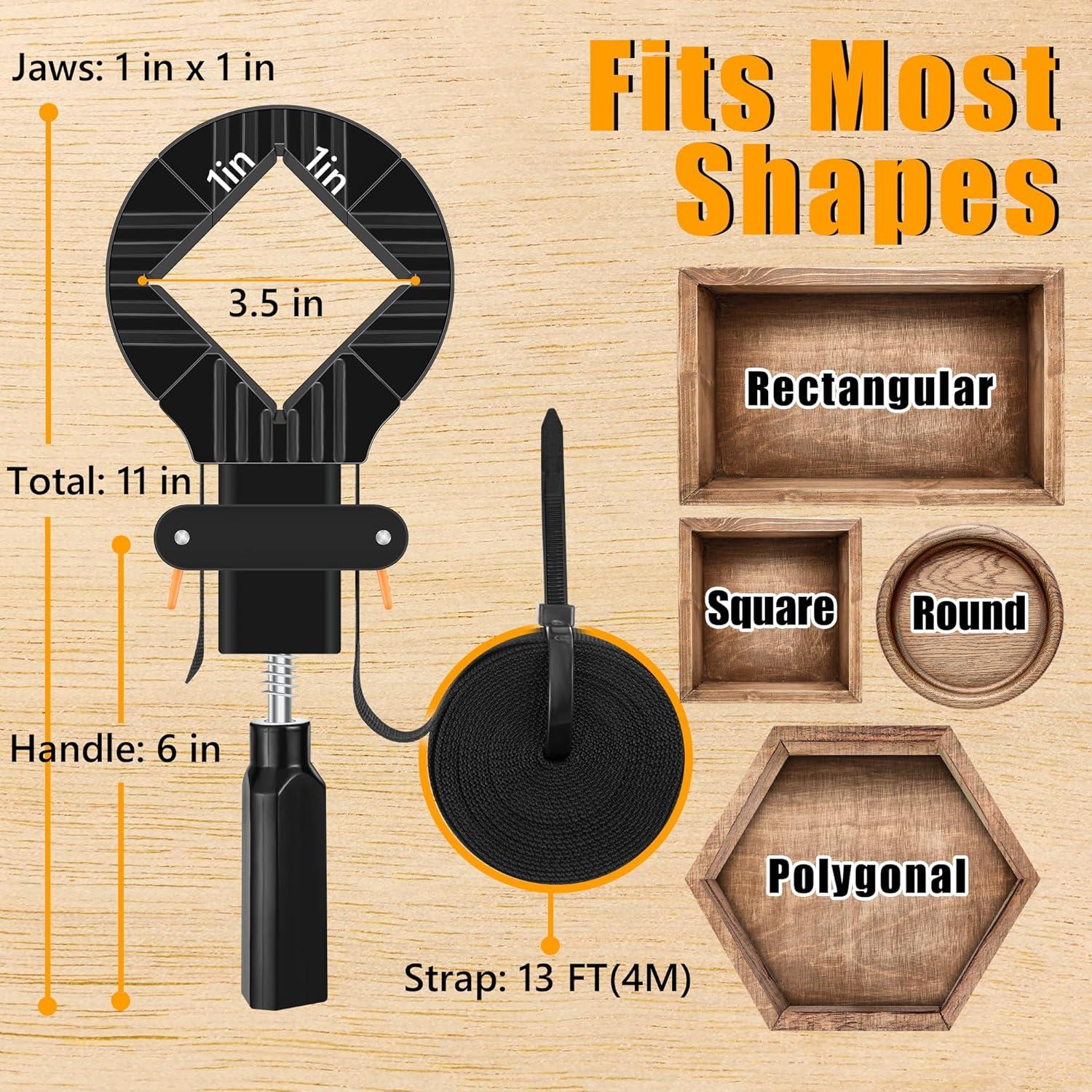 Abrazaderas de Banda Feekoon 2 Paquetes 4m para Carpintería