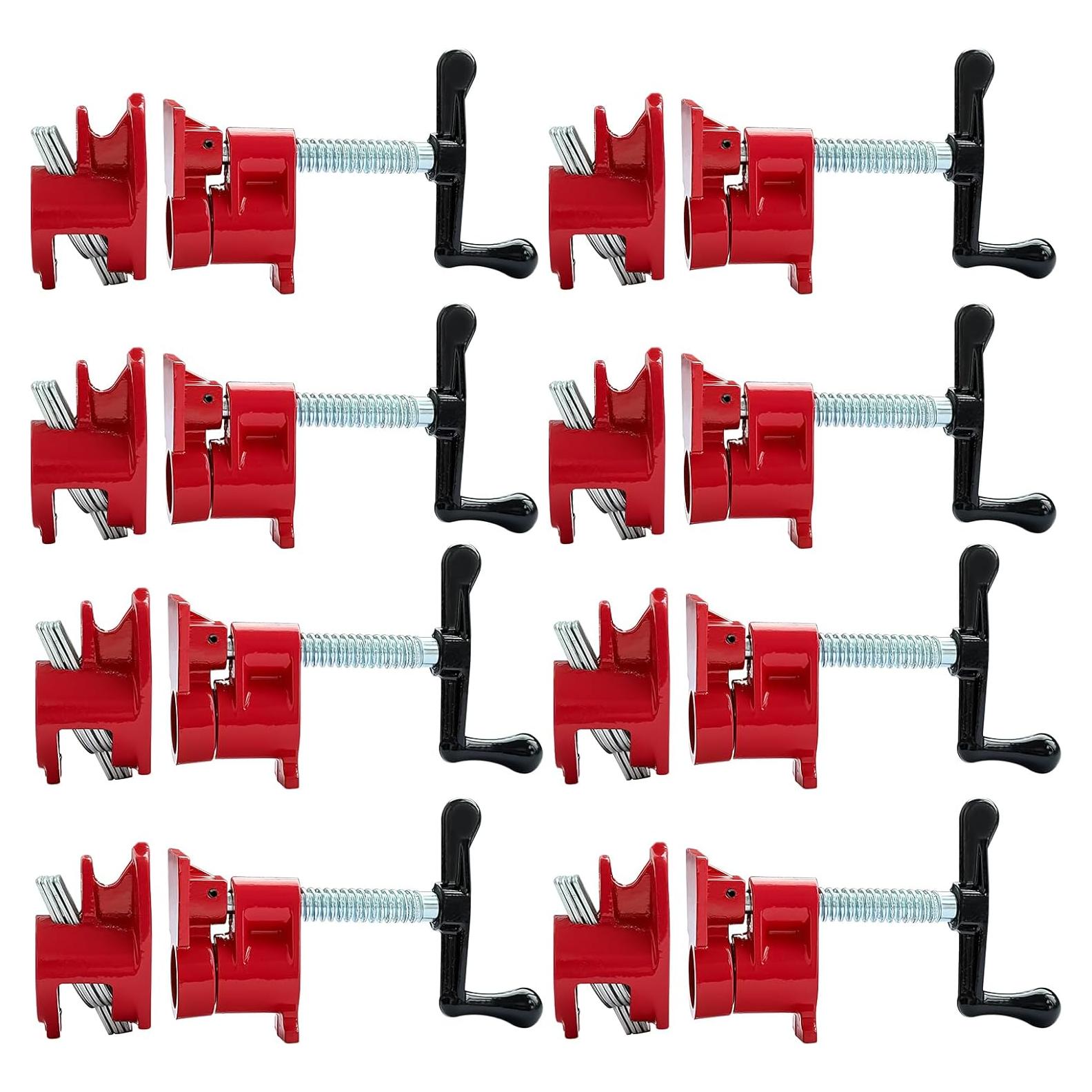 Paquete de 8 abrazaderas de tubo 3/4" IVWNNN hierro fundido