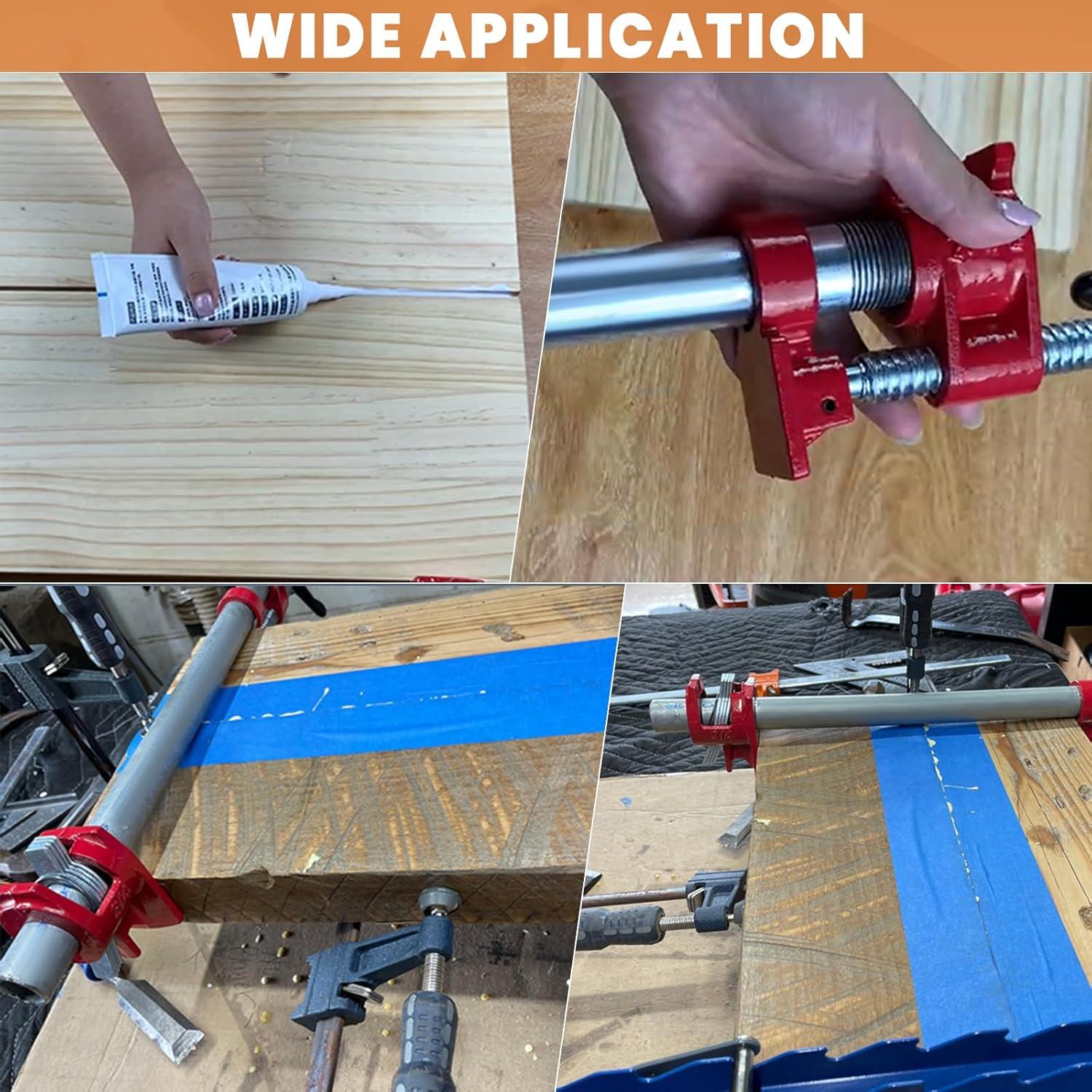 Paquete de 8 abrazaderas de tubo 3/4" IVWNNN hierro fundido