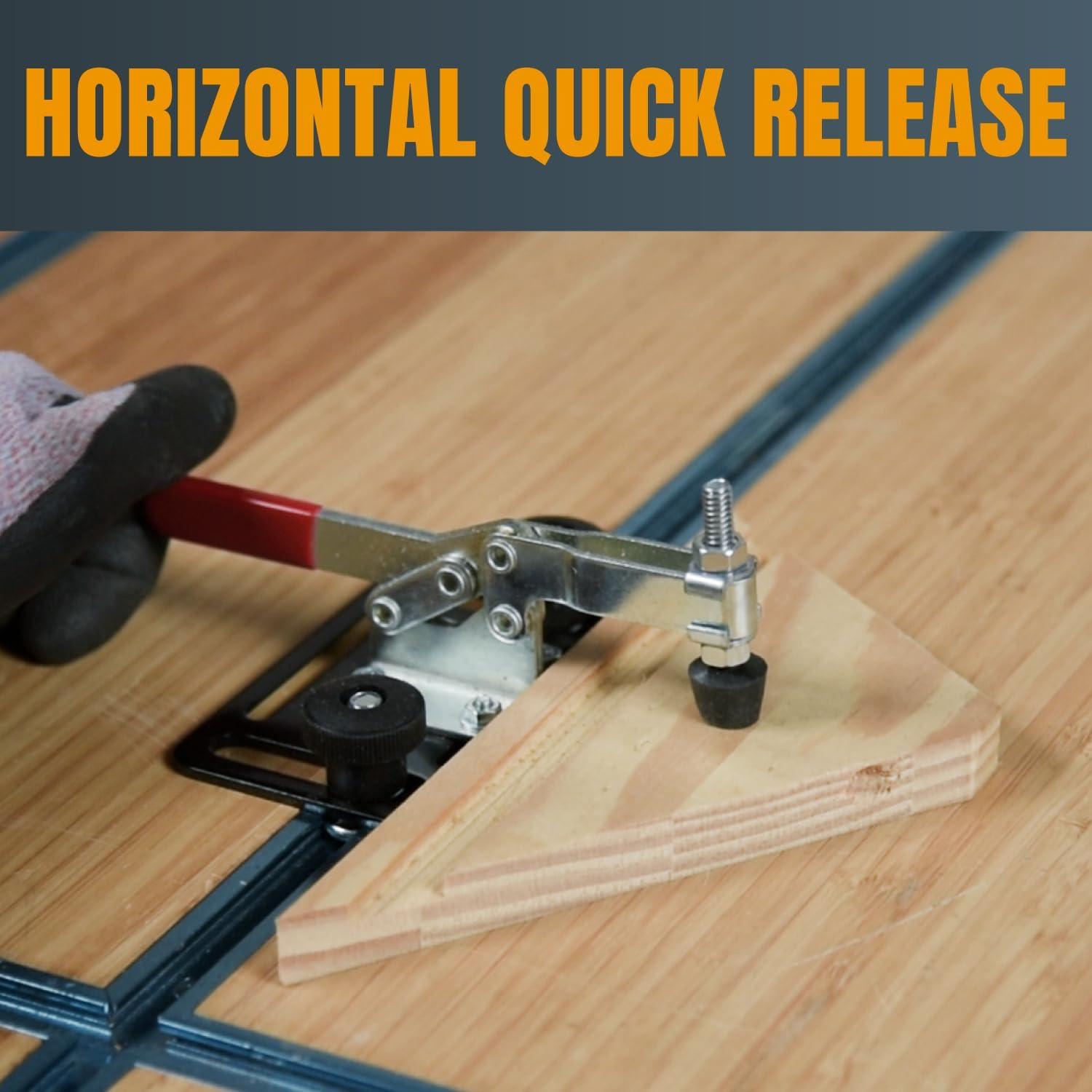 Kit de Abrazaderas de Palanca POWERTEC 72138 con T-Rail 91.4 cm